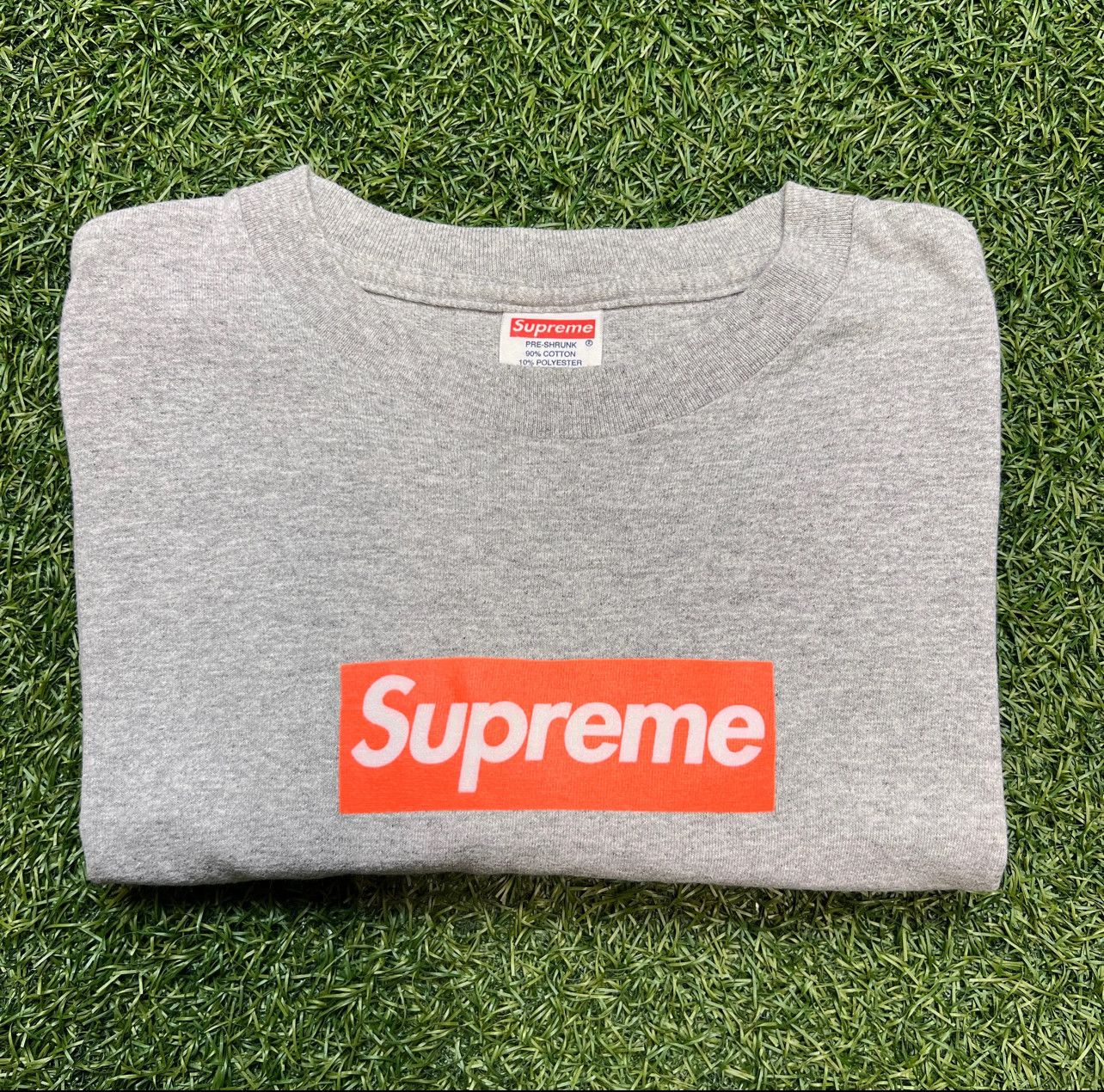 Supreme box logo orange grey online