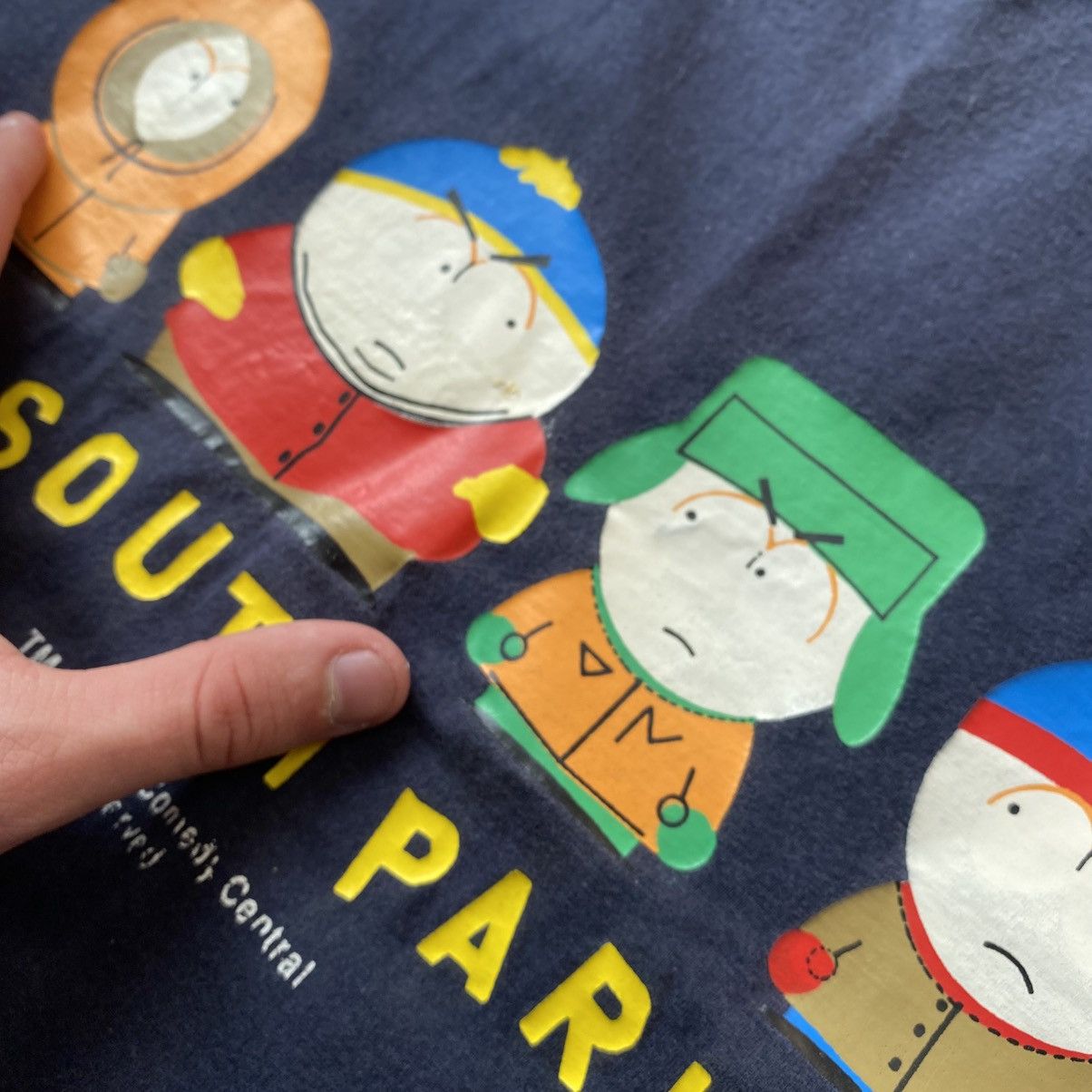 Cartoon Network Vintage South Park 2000 big logo Camedy cartoon tee Size US M / EU 48-50 / 2 - 5 Thumbnail