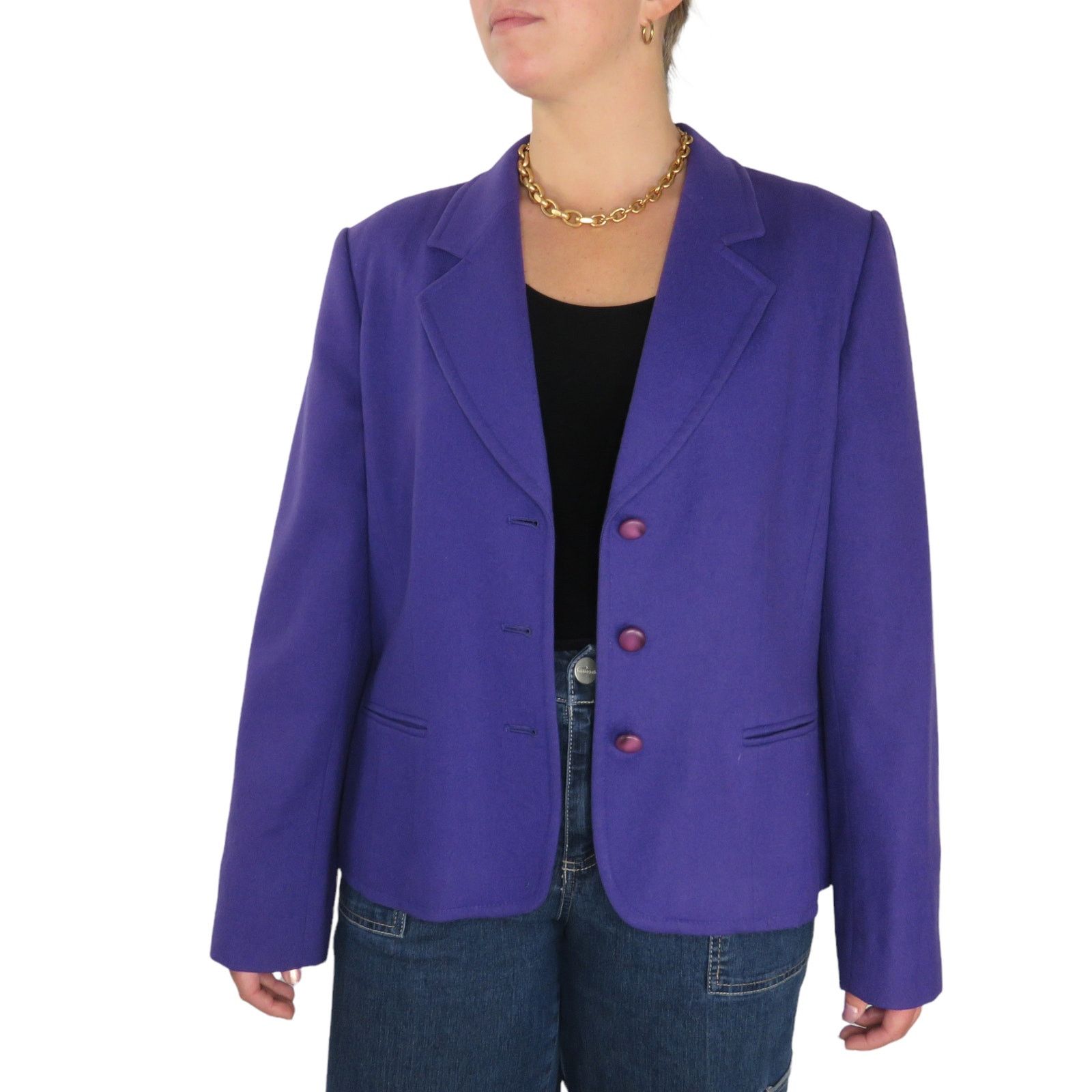 Pendleton × Vintage Vintage Pendleton Purple Blazer Jacket Wool XL Size XXL / US 16-18 / IT 52-54 - 3 Thumbnail