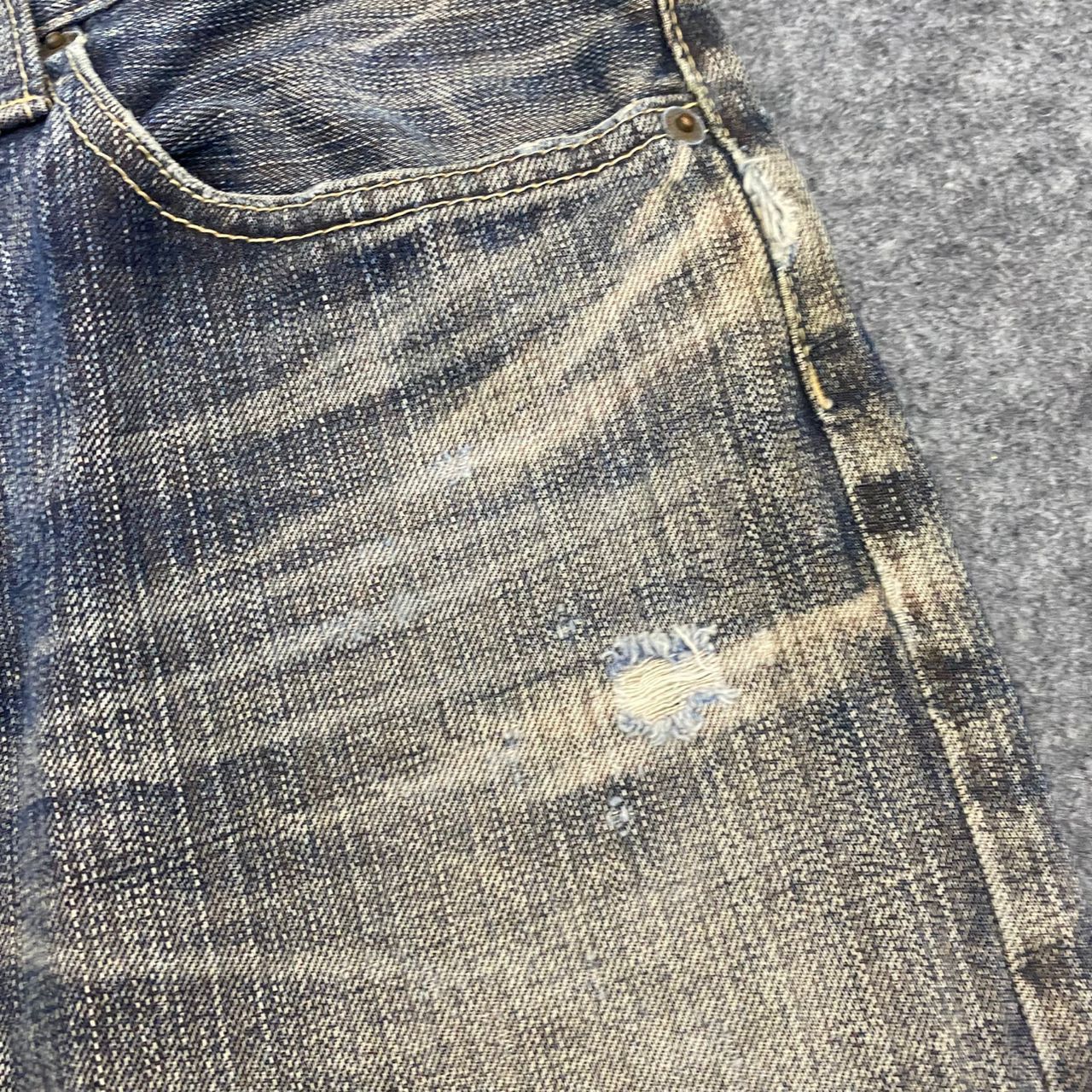 If Six Was Nine 💥Best Offer💥Vintage Takeo Kikuchi Distressed Denim Size US 33 - 11 Thumbnail