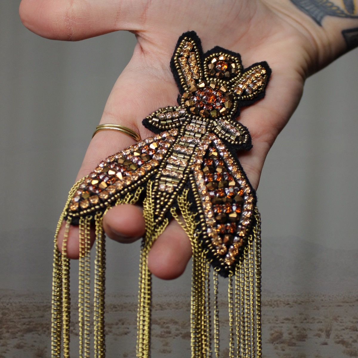 Patrizia Pepe 🪰FLY BROOCH🪰 Size ONE SIZE - 4 Thumbnail