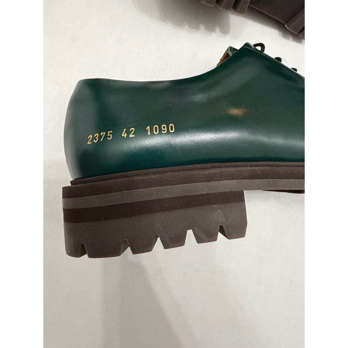 Common Projects COMMON PROJECTS DERBY GREEN SHOES Size US 9 / EU 42 - 14 Thumbnail