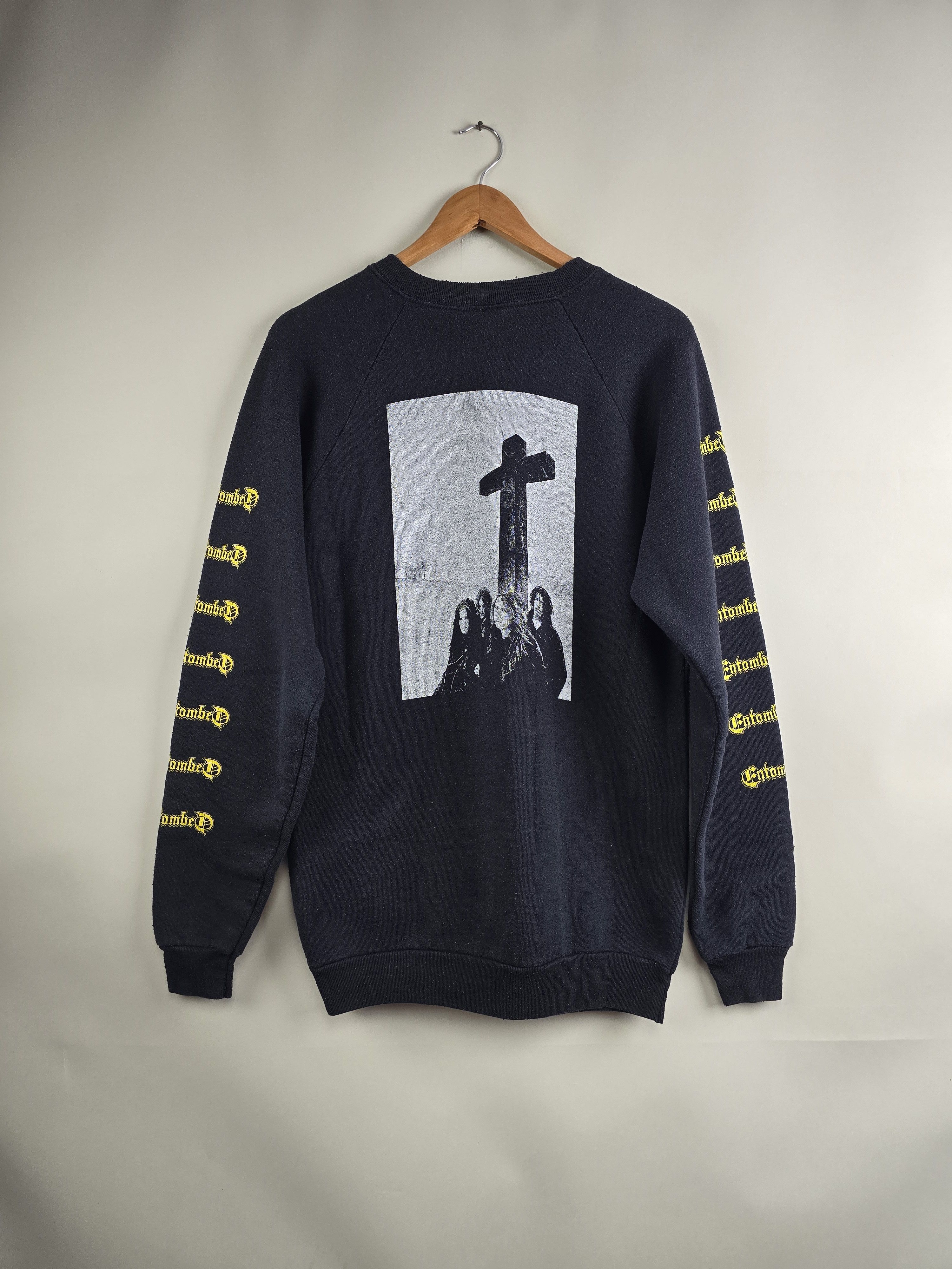 Band Tees 1990 Entombed Left Hand Path Crew neck XL 22" 30" Size US XL / EU 56 / 4 - 8 Thumbnail