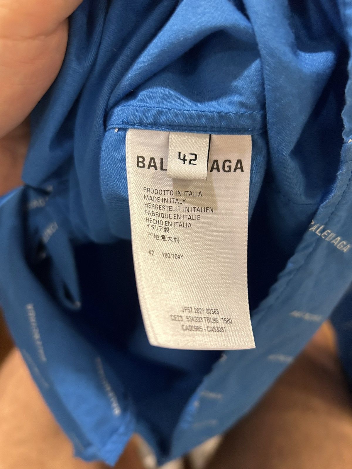 Balenciaga Balenciaga Button-Up ‘Blue’ Size US XS / EU 42 / 0 - 4 Thumbnail