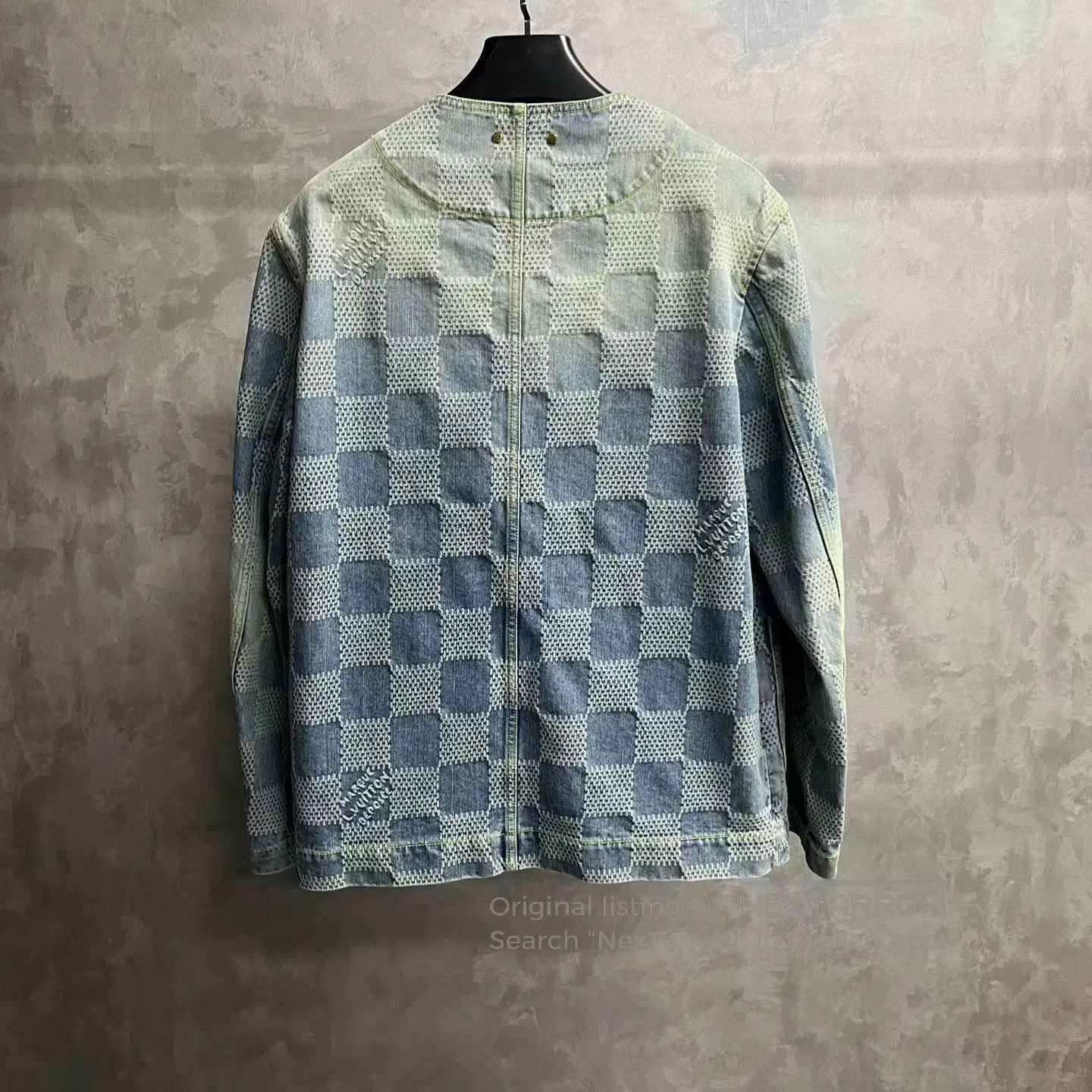 Louis Vuitton blue checkerboard long sleeve denim jacket. Size US M / EU 48-50 / 2 - 3 Thumbnail