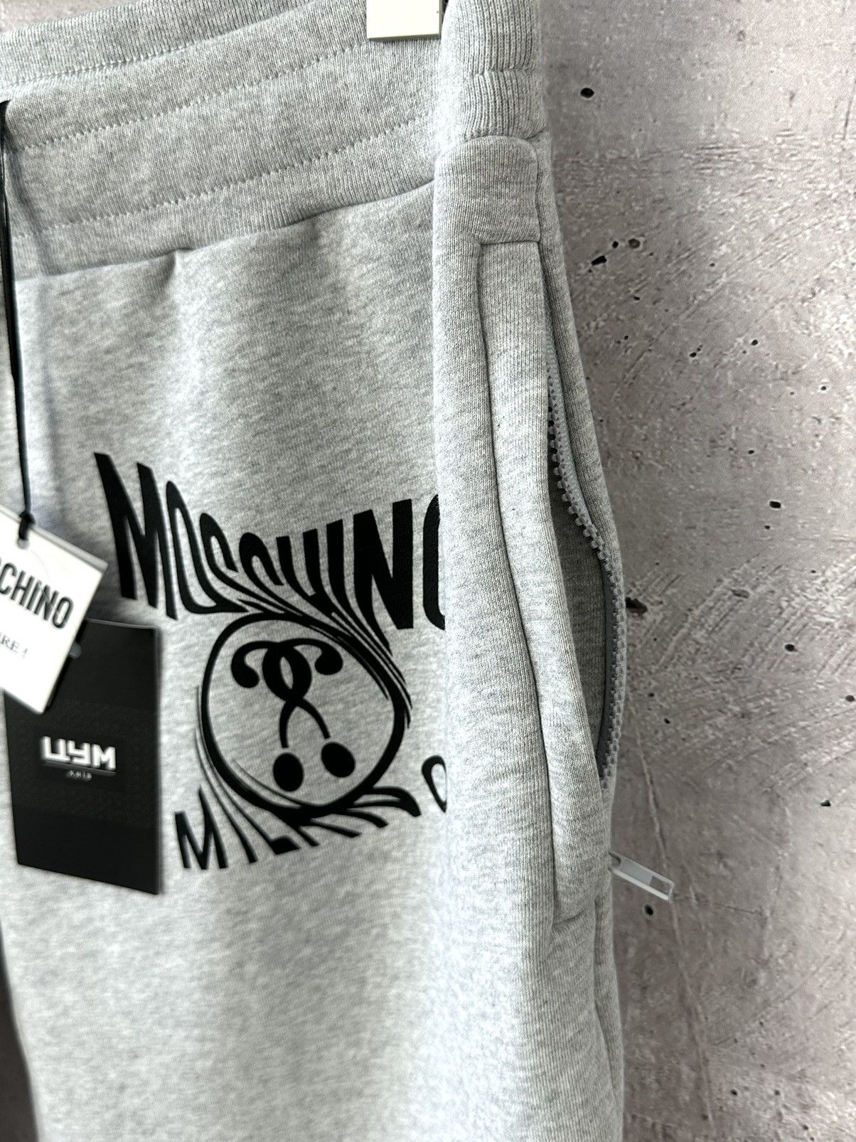 Moschino NEW Moschino Couture Milano Grey Cotton Women’s Trousers Size 36" / US 14 / IT 50 - 5 Thumbnail