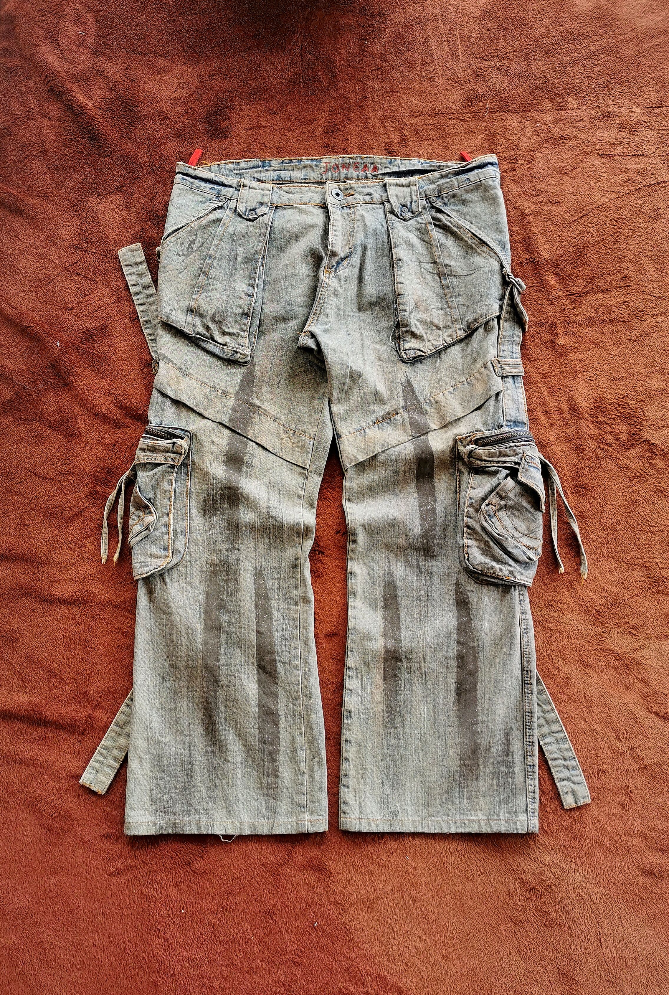 GOA JONEAA BONDAGE MULTIPOCKET DENIM PANTS Size US 38 / EU 54 - 2 Thumbnail