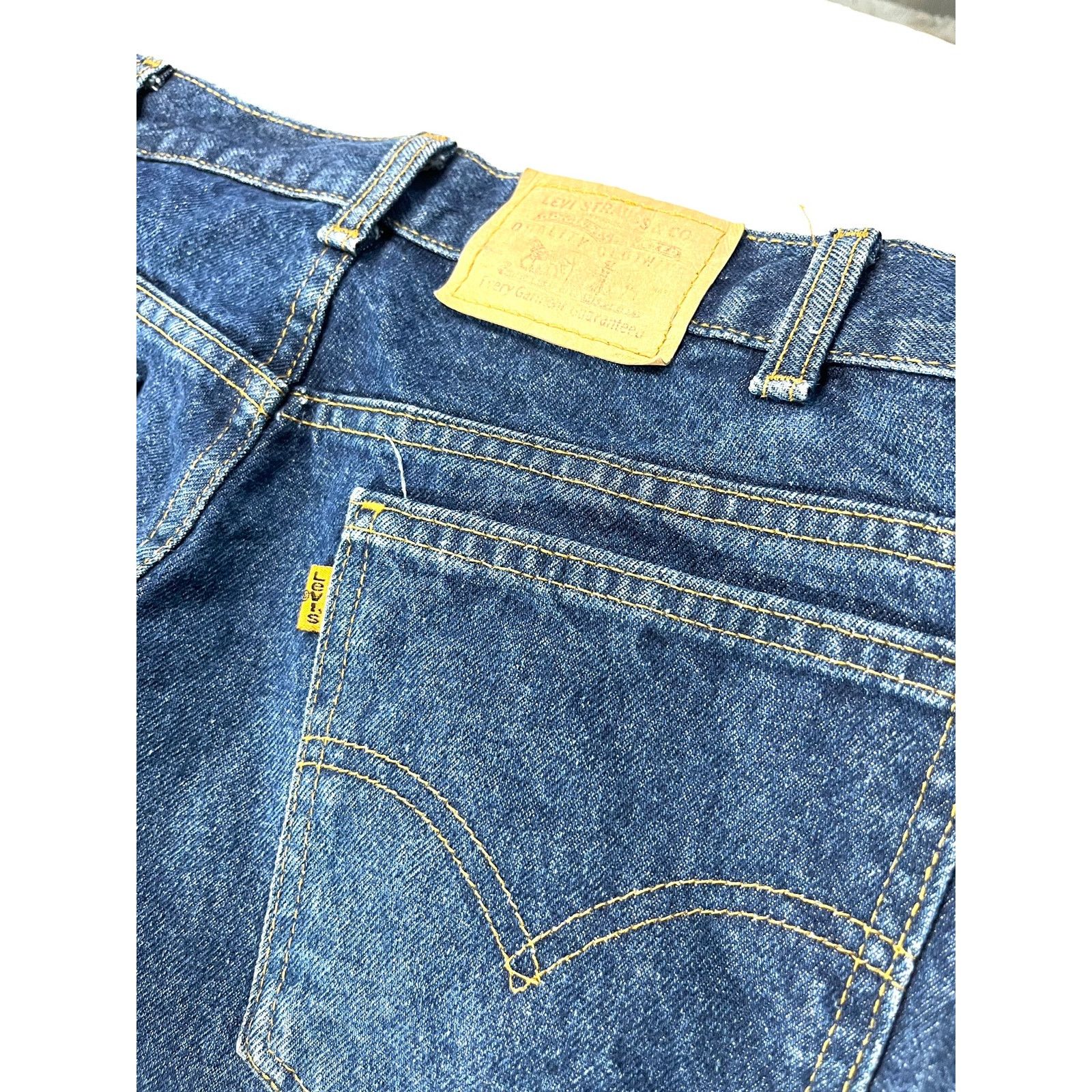 Levi's × Vintage VTG 1980’s Levi’s Orange Tag Straight Leg Denim Jeans 30x34 Size US 32 / EU 48 - 15 Thumbnail