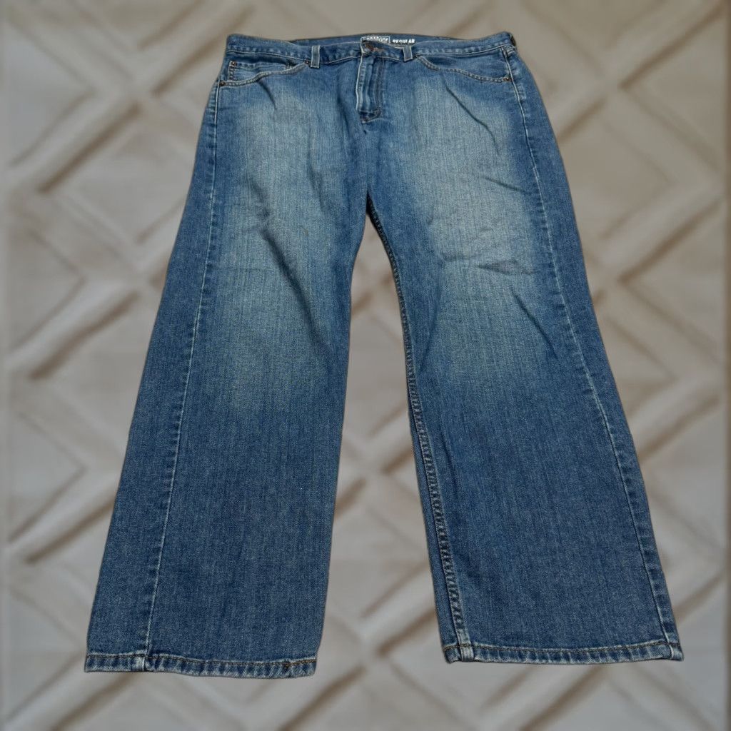 Levi's Levi's Regular Straight Leg Denim Jeans Mens 38x30 Blue Medium Wash Streetwear Size US 38 / EU 54 - 1 Thumbnail