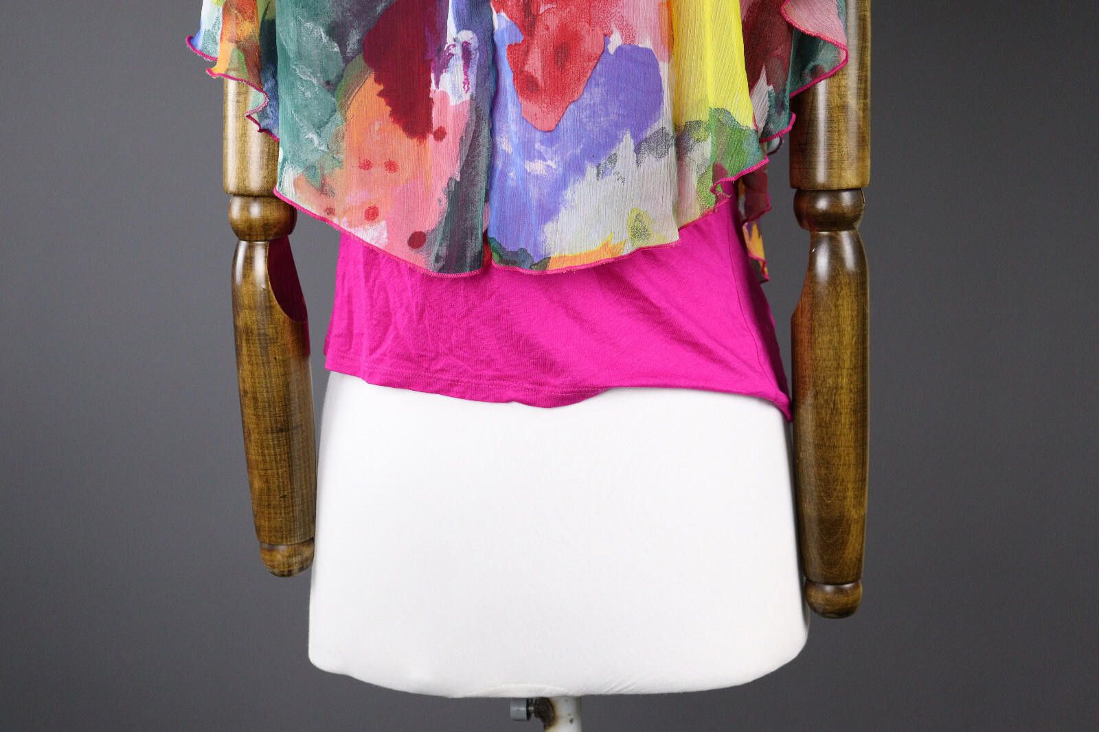 Desigual Ladies Desigual Colorful Abstract Top Blouse Shirt Size S Size S / US 4 / IT 40 - 8 Thumbnail