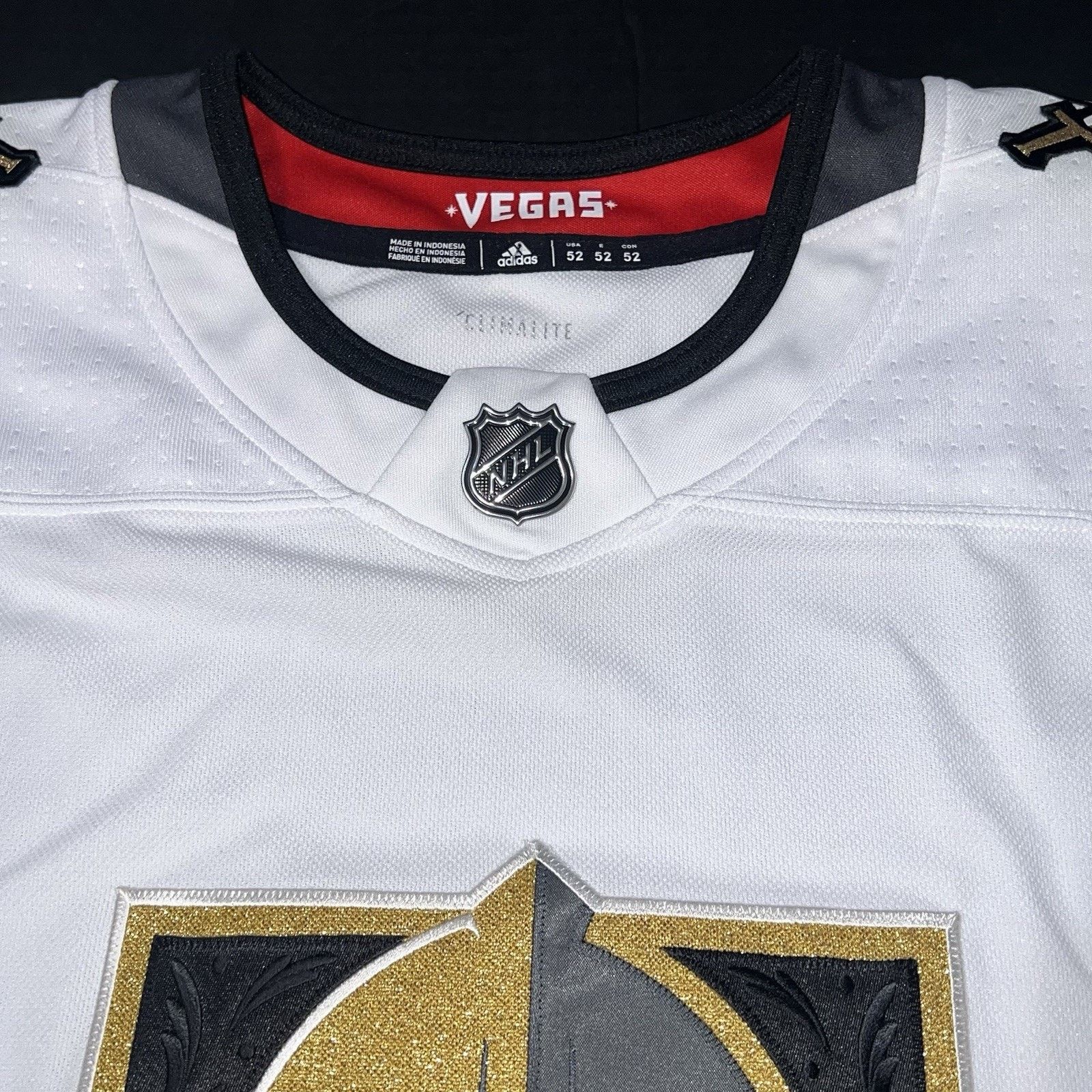 Adidas Adidas Men's 52 NHL Las Vegas Golden Knights Jersey CR4366 Size US XL / EU 56 / 4 - 2 Thumbnail