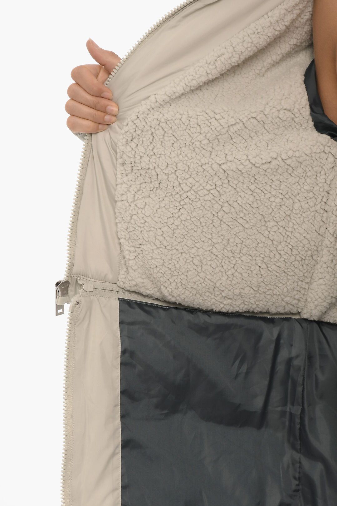 Ugg og1mm0824 Padded Annabeth Jacket with Faux Fur in Ivory Size M / US 6-8 / IT 42-44 - 8 Thumbnail
