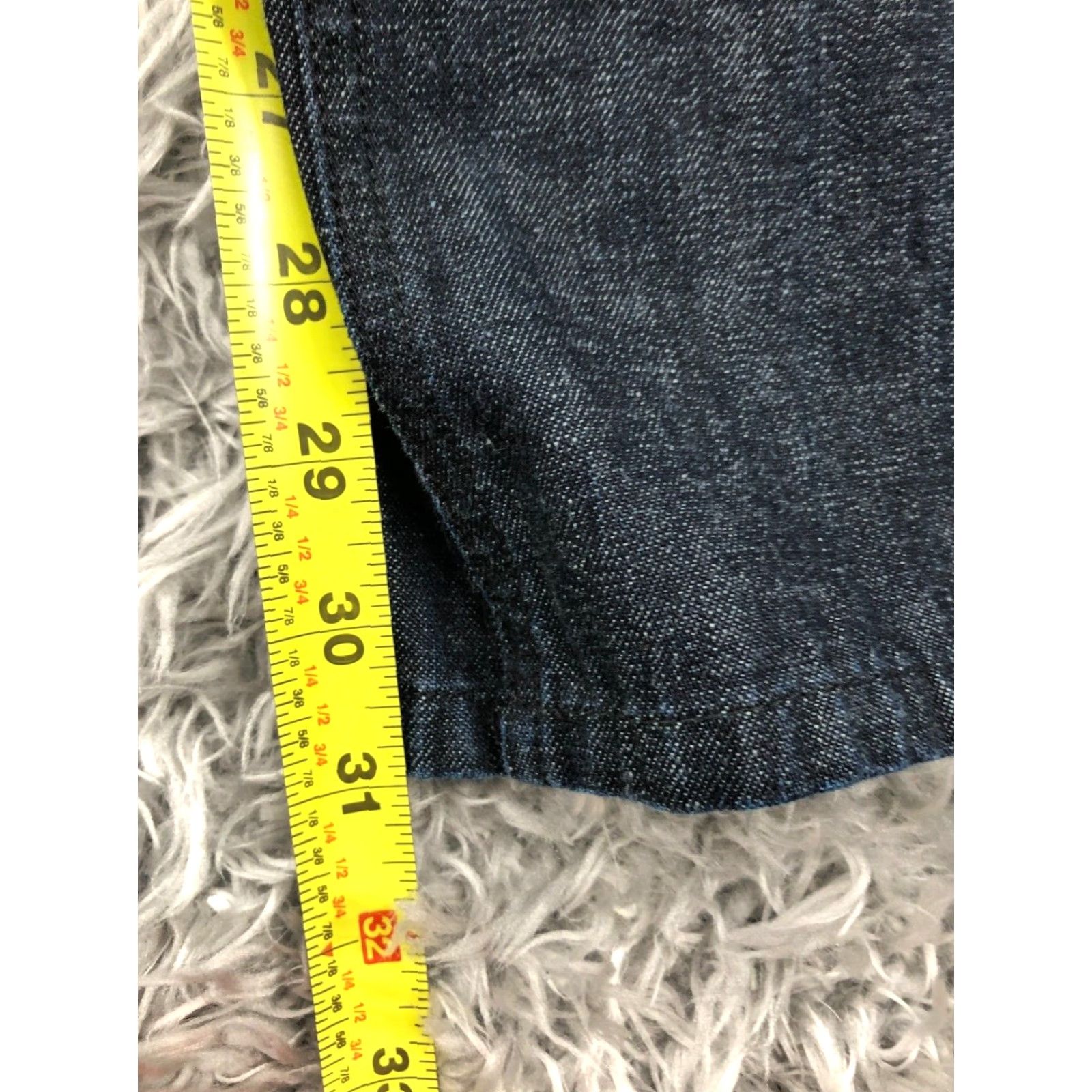 CO Lauren Jeans Co Jeans Size 6 Womens Dark Blue Straight Regular 28 Inseam 31 in Denim Cotton Belt Loops 5-Pocket Classic Modern American Vintage No Size 28" / US 6 / IT 42 - 3 Thumbnail