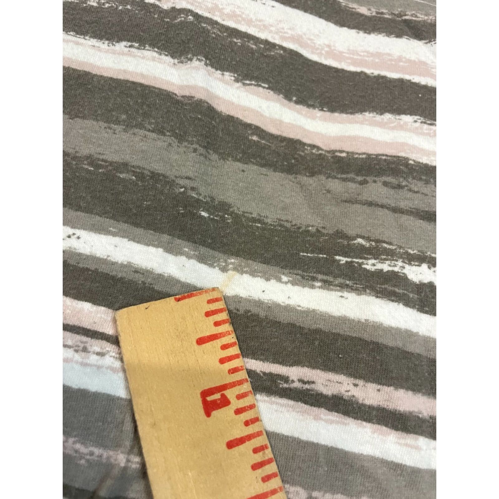 Vintage VINTAGE? Ruby Rd Top Womens Small 3/4 Sleeve Striped Cotton Spandex Embellished neckline Size S / US 4 / IT 40 - 3 Thumbnail