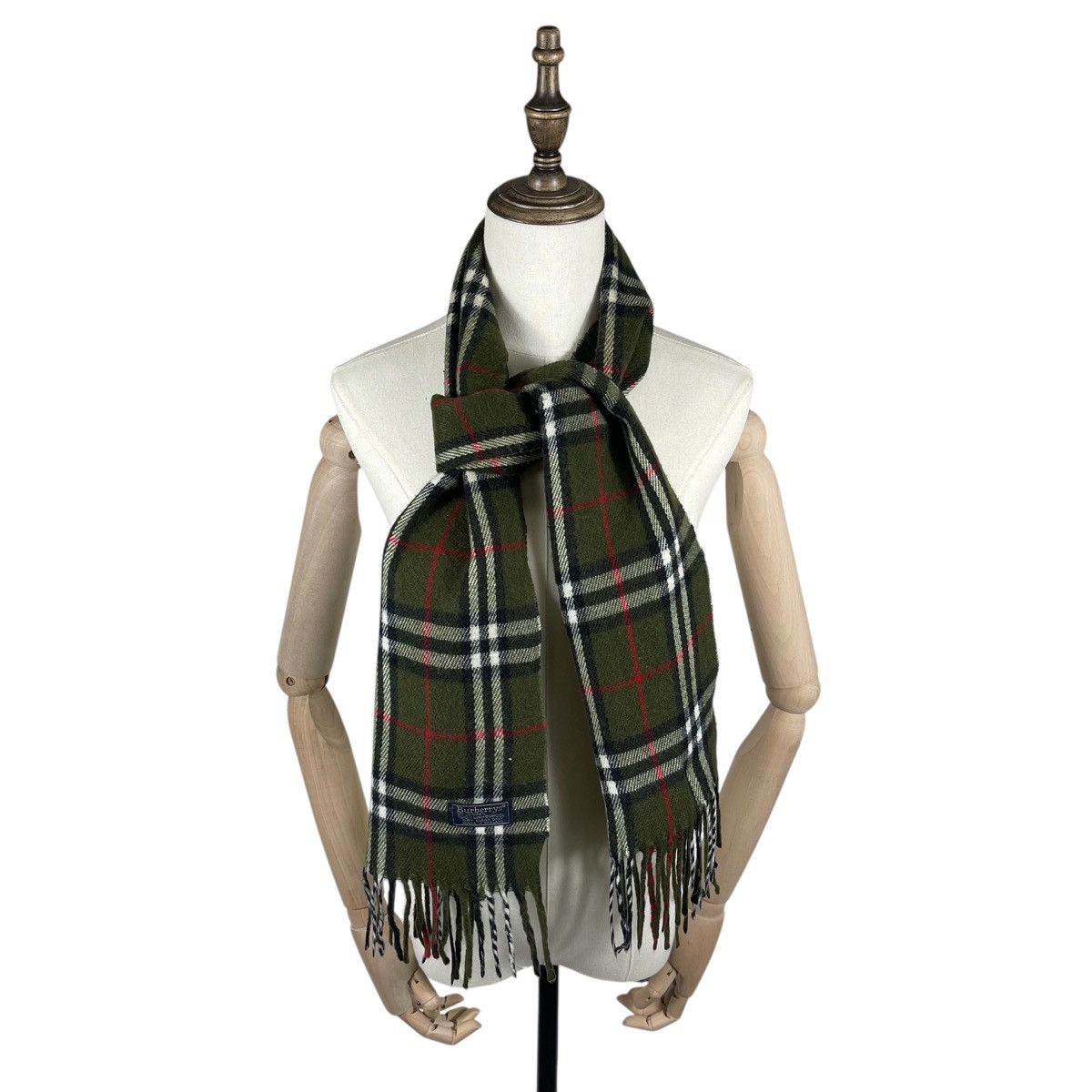 Burberry × Vintage Vintage Burberry Light Scarf Muffler Lambswool Size ONE SIZE - 1 Thumbnail