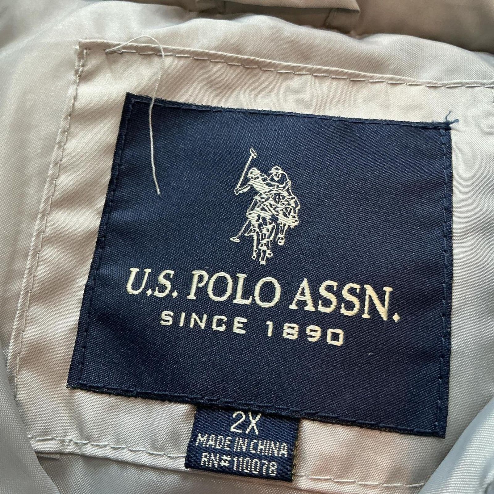 U.S. Polo Assn. Vintage Y2K Grey US Polo Assassin Puffer Vest Size XXL Size US XXL / EU 58 / 5 - 4 Thumbnail