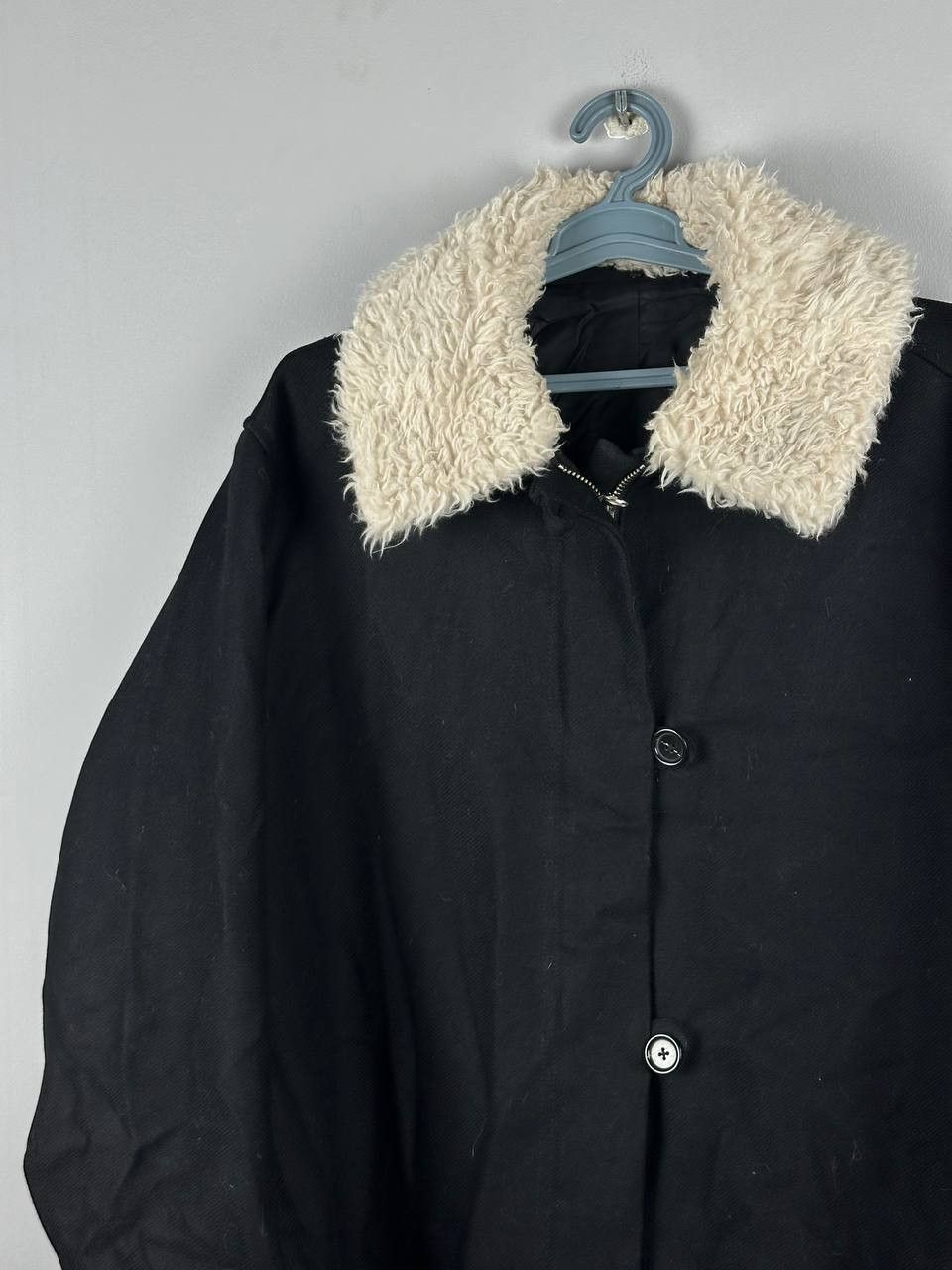 Arket Arket Long Balck Wool Coat Fur Collar Streetwear Size US L / EU 52-54 / 3 - 3 Thumbnail