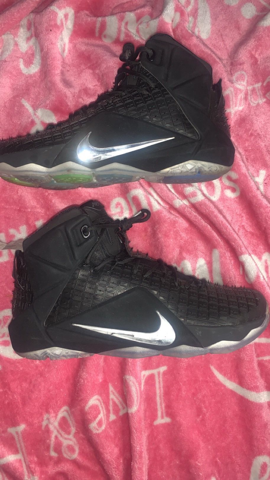 Nike Lebron XII 12 EXT Rubber City Black Size US 10.5 / EU 43-44 - 2 Thumbnail