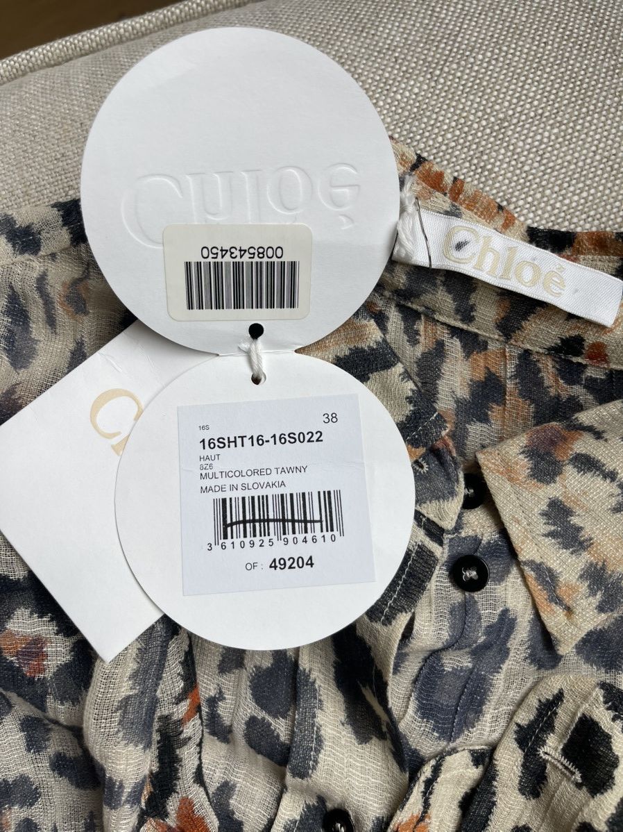 Chloe Chloe women’s shirt tawny 38 NWT Size S / US 4 / IT 40 - 5 Thumbnail