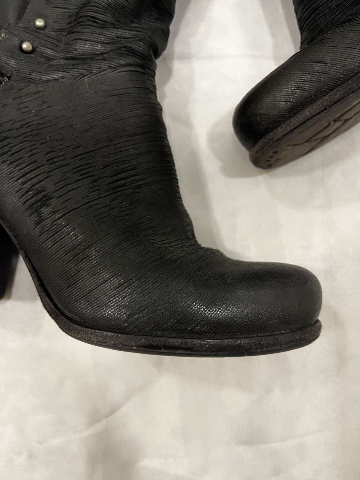 A.S.98 A.S.98 Side-Zip Avant Garde Leather Boots Size US 7 / IT 37 - 4 Thumbnail