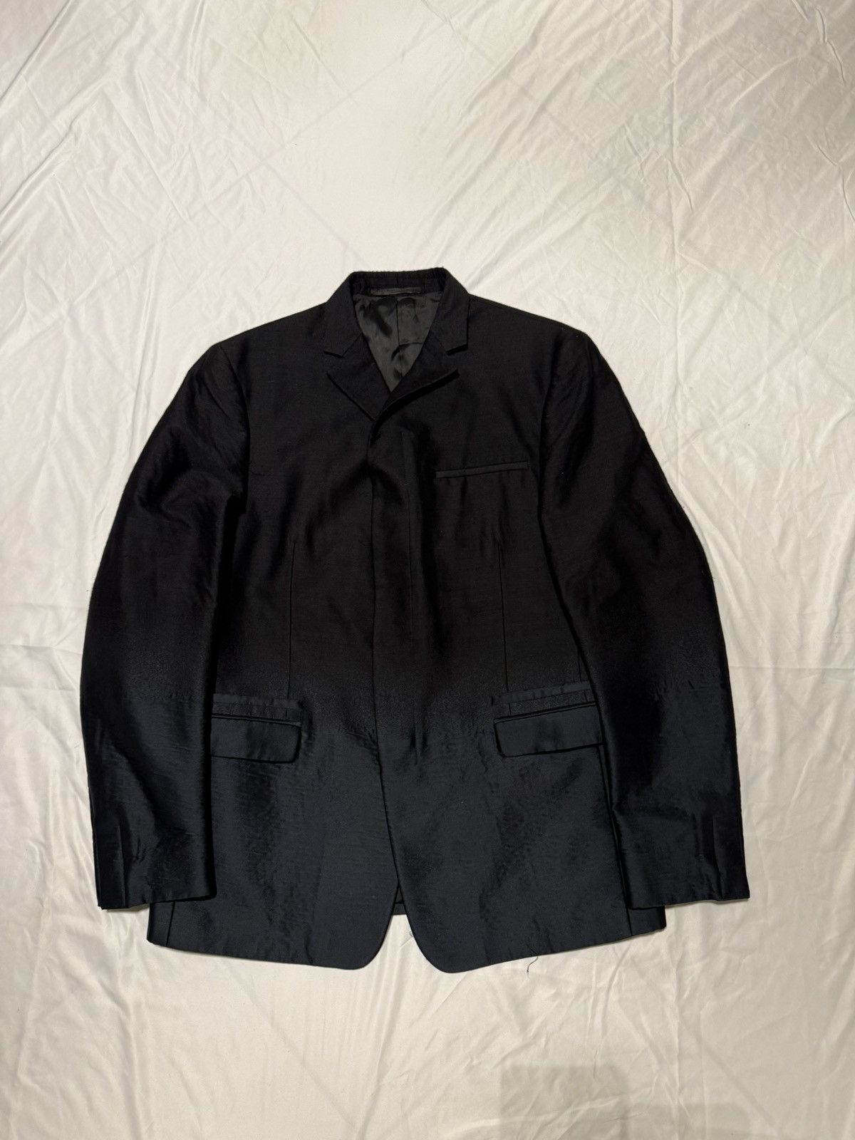 Prada fused silk wool ombre blazer fw 2007 collection