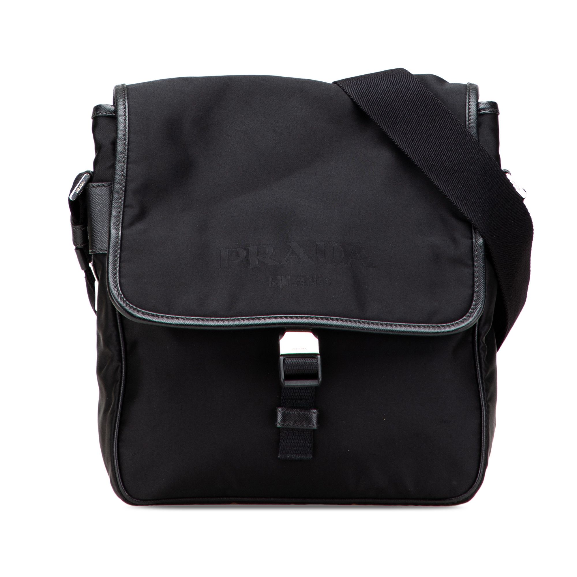 Prada Prada Tessuto Buckle Messenger Bag Size ONE SIZE - 1 Thumbnail