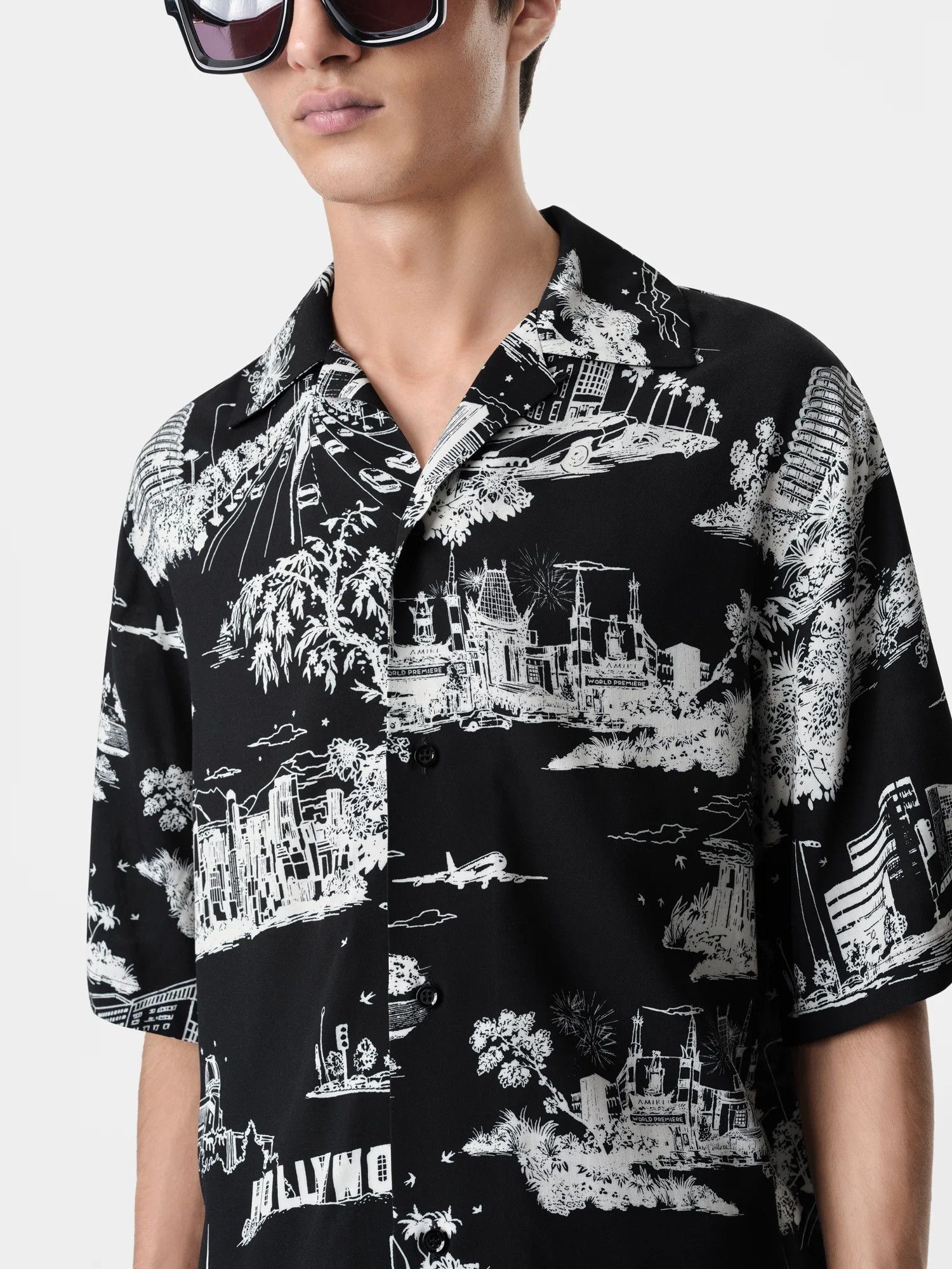 Amiri o1orln1025 LA Landmark Shirt in Black/White Size US S / EU 44-46 / 1 - 5 Thumbnail
