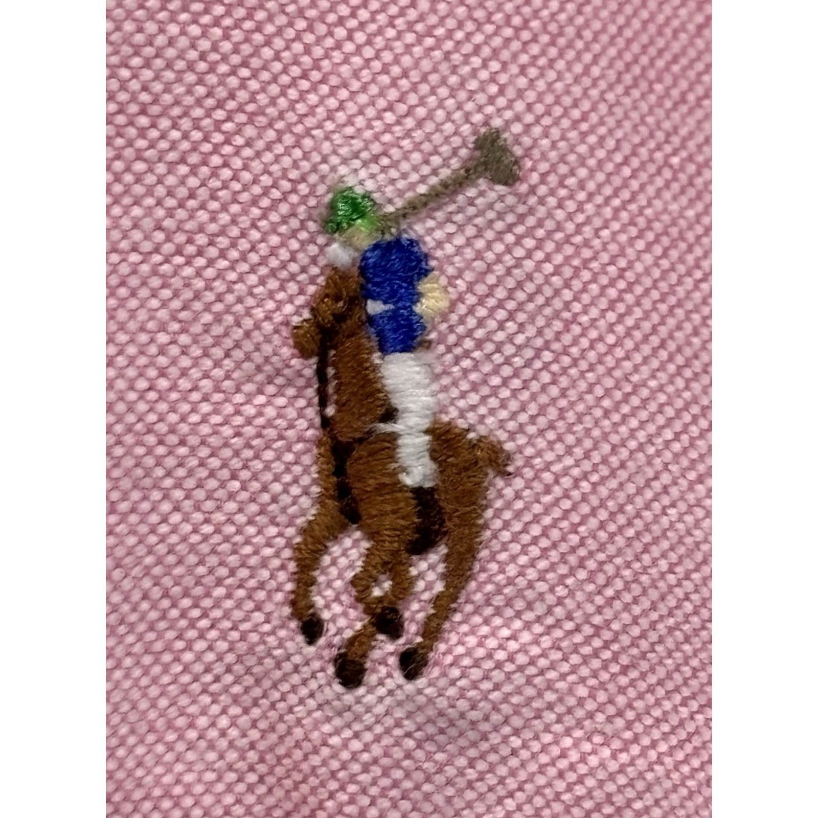 Ralph Lauren Ralph Lauren Oxford Shirt Mens XL Pink Flesh Pony Preppy Classic Fit Button-Up Size US XL / EU 56 / 4 - 3 Thumbnail