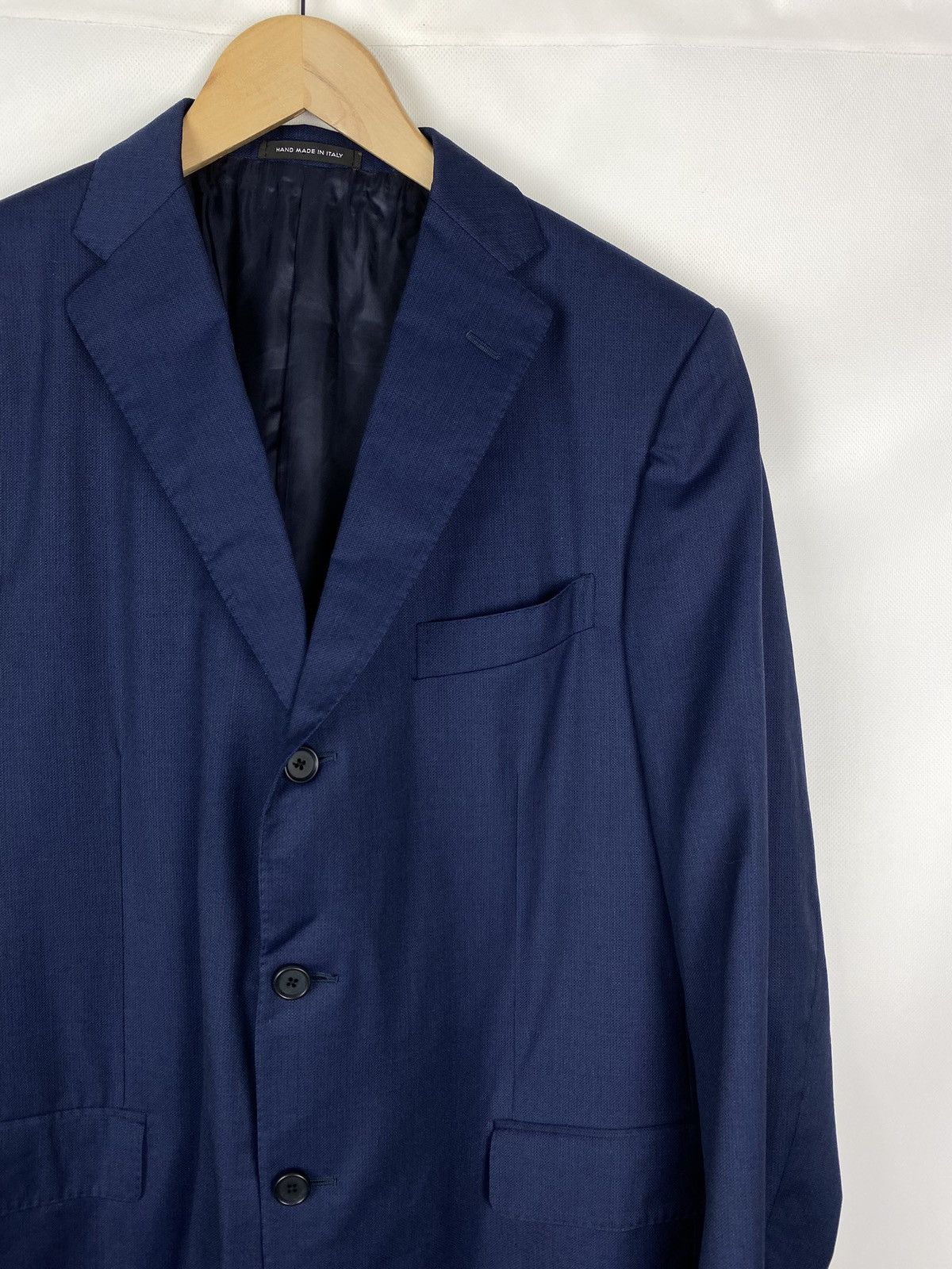 Caruso Caruso Superfine 120’s men’s wool blazer jacket sport coat Size 44R - 5 Thumbnail