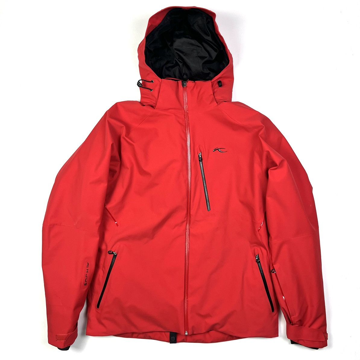 image of Kjus Ski Storm Jacket Technology Primaloft Hood in Red, Men's (Size XL)