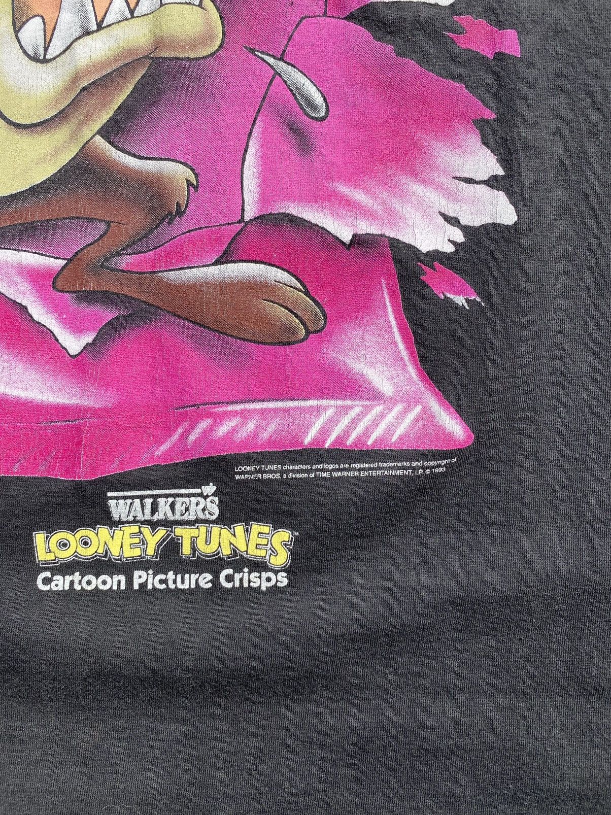 Anime × Vintage Vintage 1993 LOONEY TUNES Space Jam Taz Faded Tee Size US XL / EU 56 / 4 - 6 Thumbnail