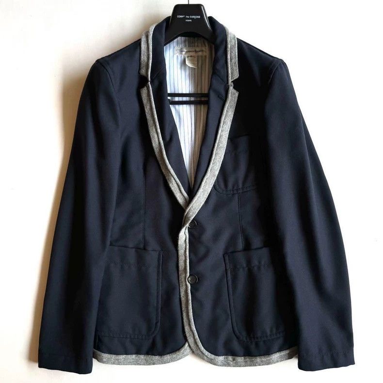 Comme des Garcons Comme des Garcons Shirt lined sweater splicing coat Size S / US 4 / IT 40 - 1 Thumbnail