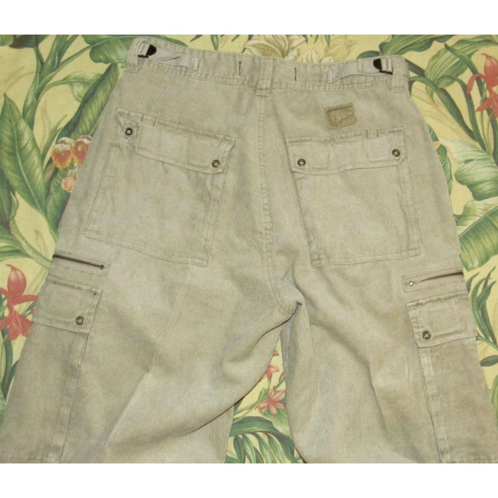 Vintage Vtg SYPHER Industrial Khaki Cargo Pants 33 x 32 Mens Size US 33 - 4 Thumbnail