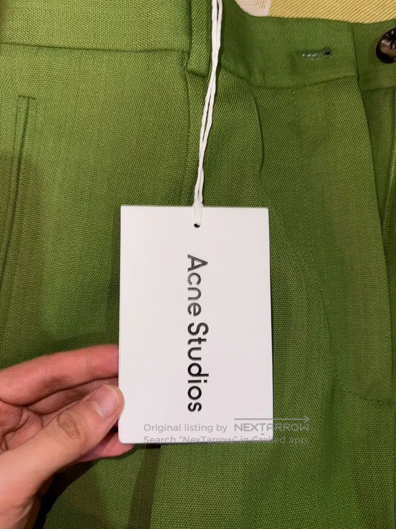 Acne Studios Acne Studios Green Tailored Trousers / Green Suit Pants Size 34S - 4 Thumbnail