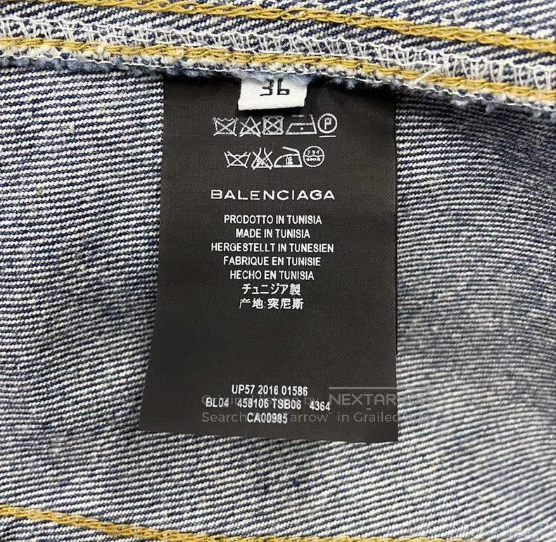 Balenciaga Balenciaga Blue Denim Jacket Size XS / US 0-2 / IT 36-38 - 6 Thumbnail