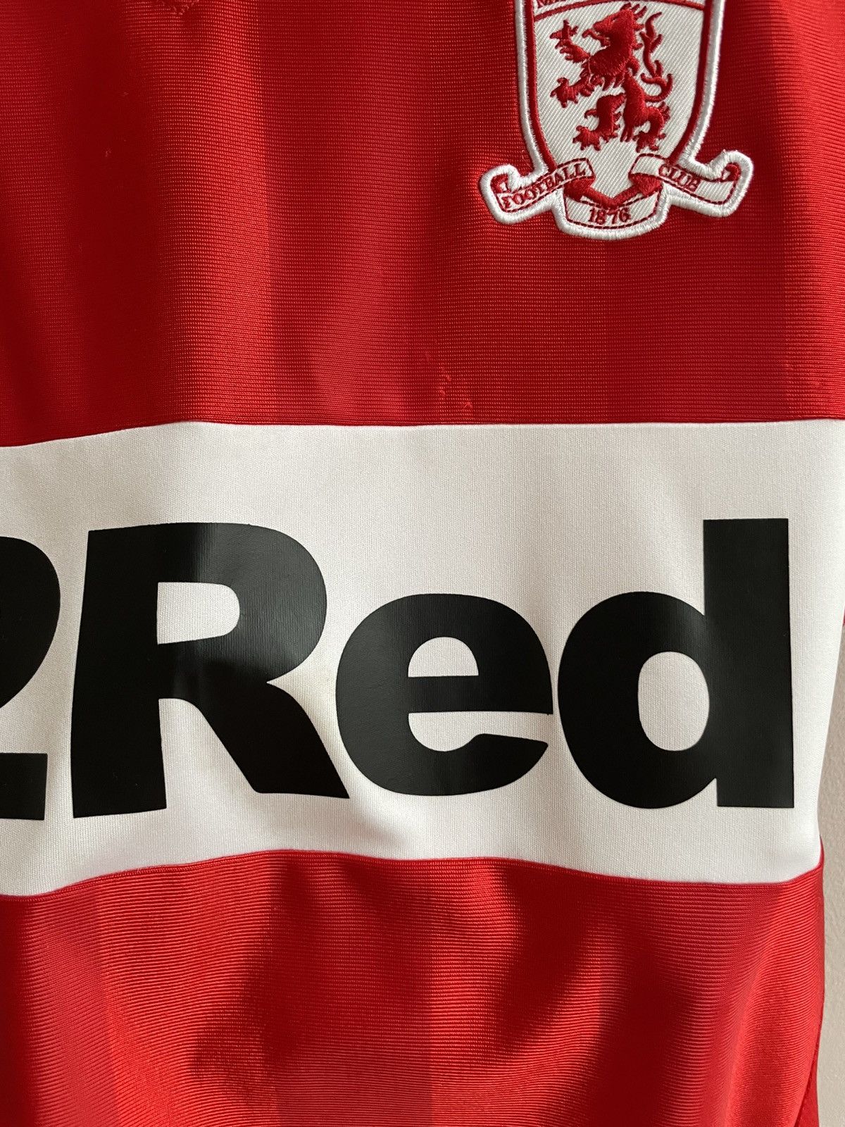 Hummel Middlesbrough 2018 2019 Home Football Shirt Soccer Jersey Size US L / EU 52-54 / 3 - 11 Thumbnail