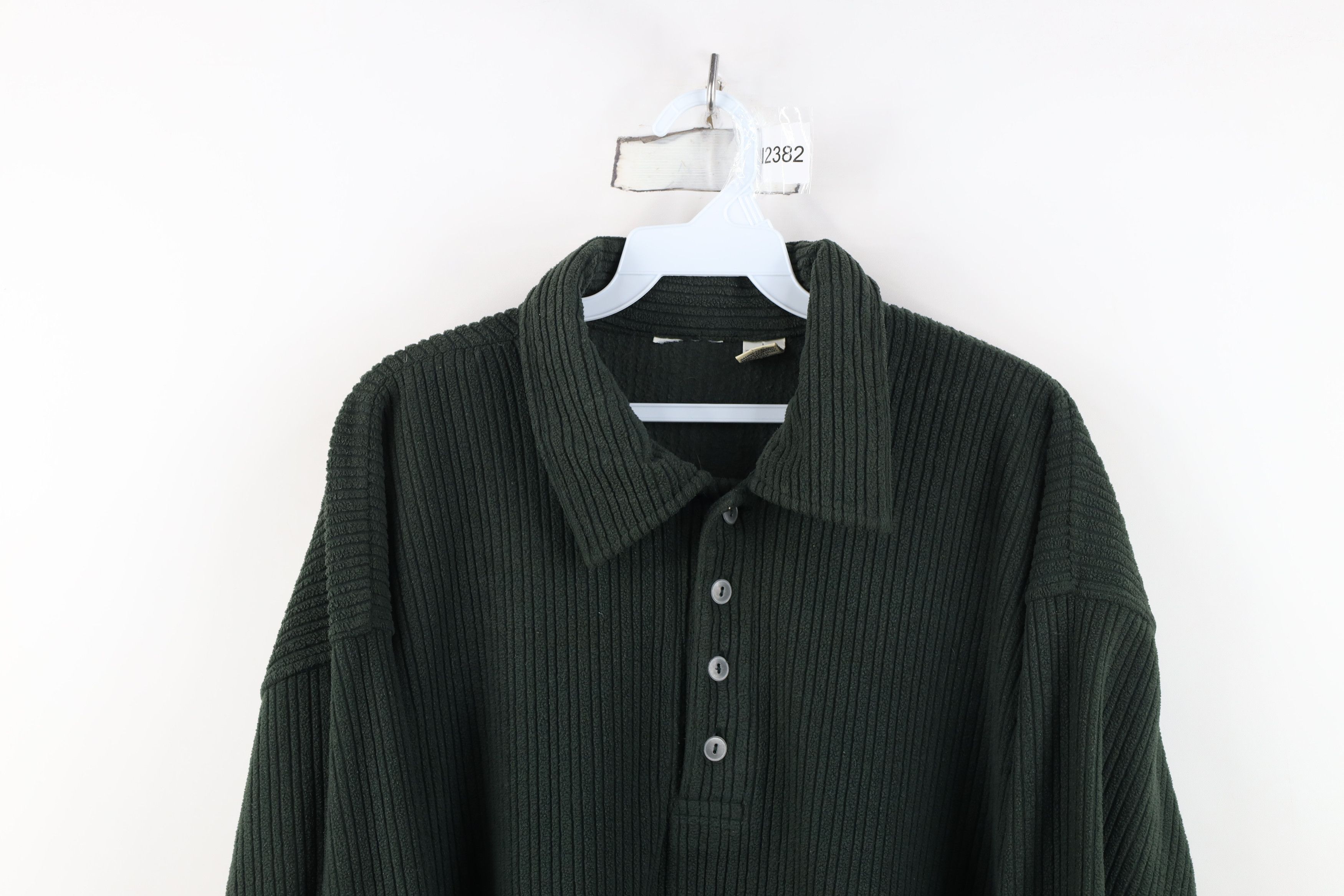 Vintage Vintage 90s Y2K Streetwear Ribbed Collars Long Sleeve Polo Size US L / EU 52-54 / 3 - 2 Thumbnail