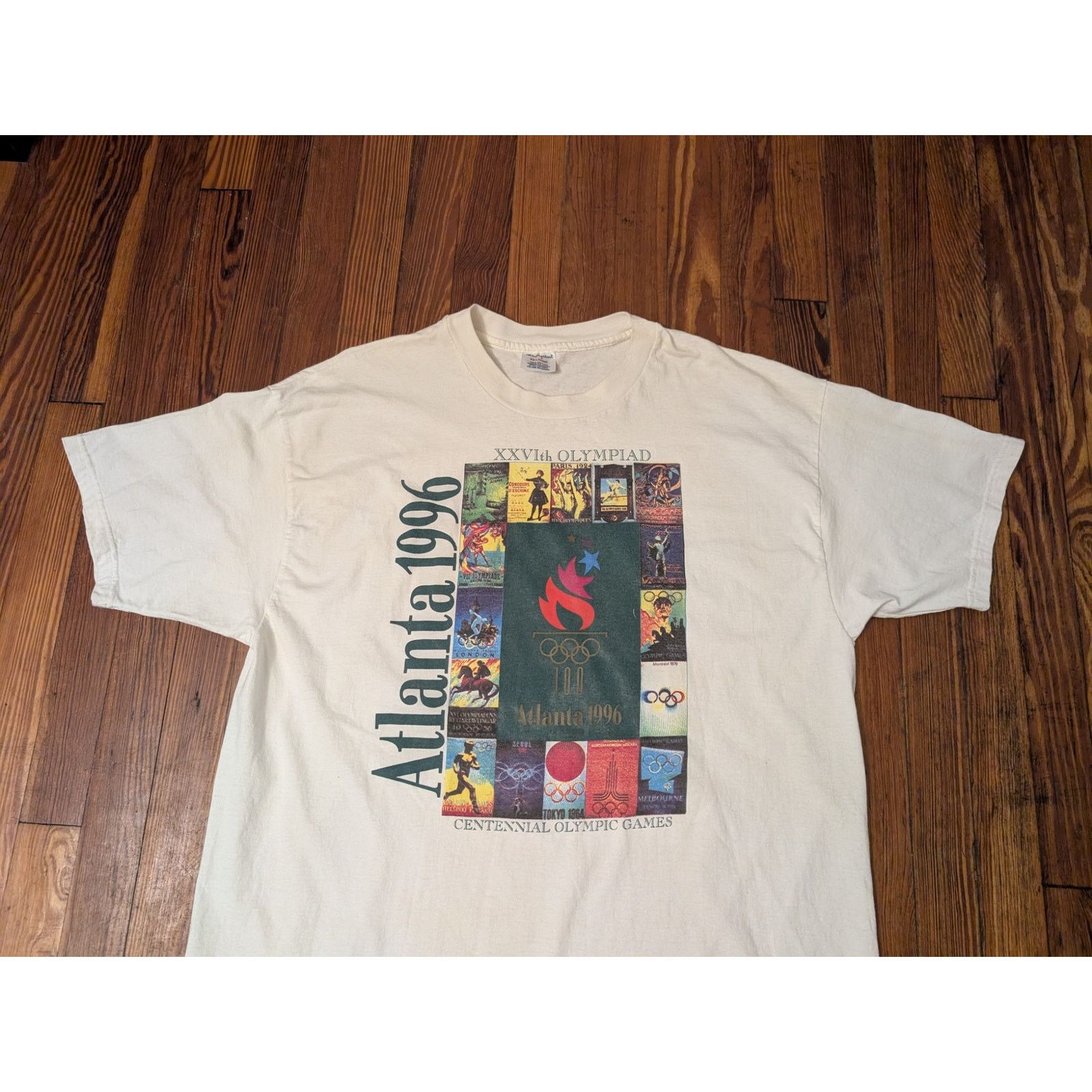 Champion Champion Vintage USA Olympic Games Mens Size 2XL Shirt Size US XXL / EU 58 / 5 - 2 Thumbnail