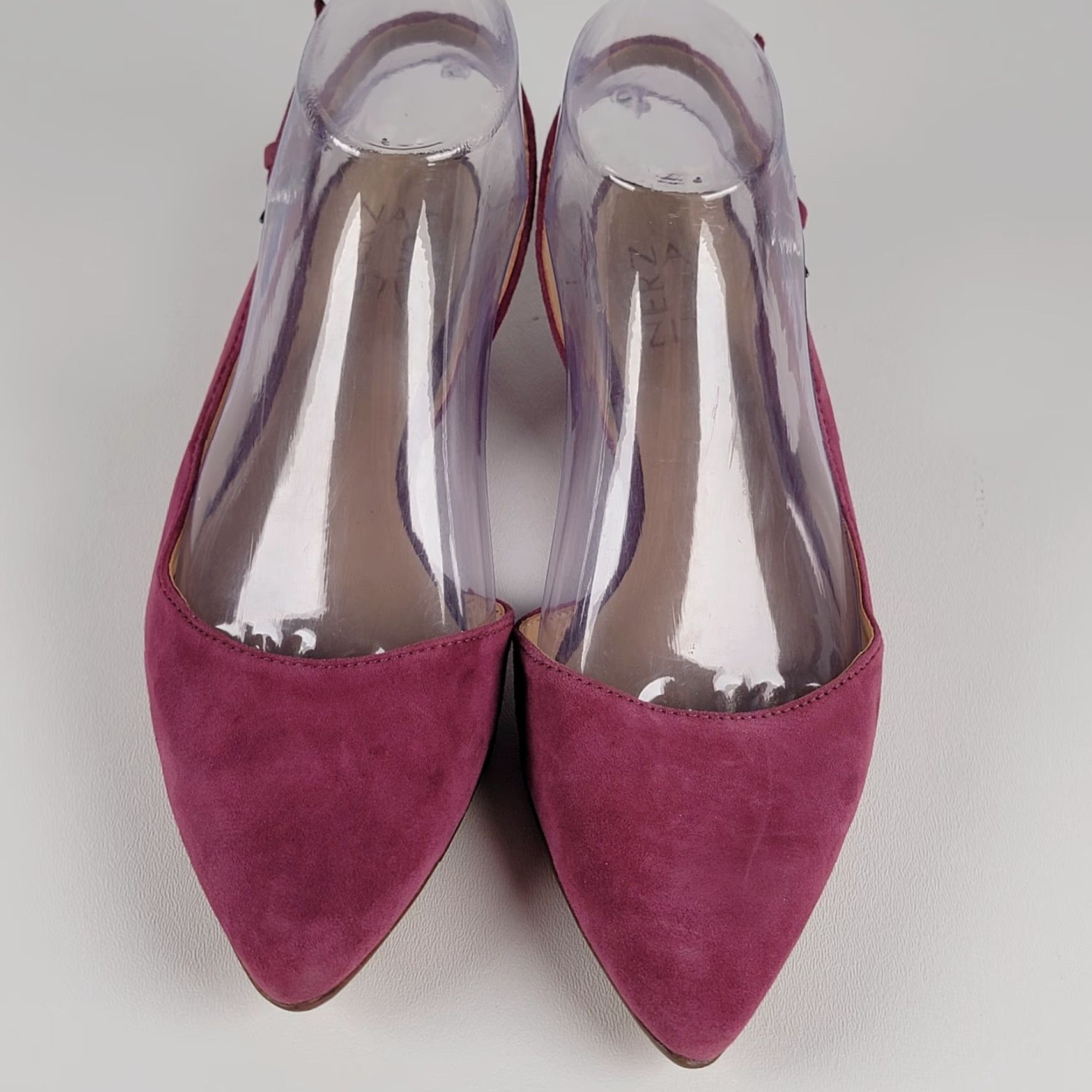 Naturalizer Naturalizer Banks Wild Rose Pink Suede Slingback Strap Flats Women’s Flat Buckle Closure Pink Suede Flats Size US 7 / IT 37 - 2 Thumbnail