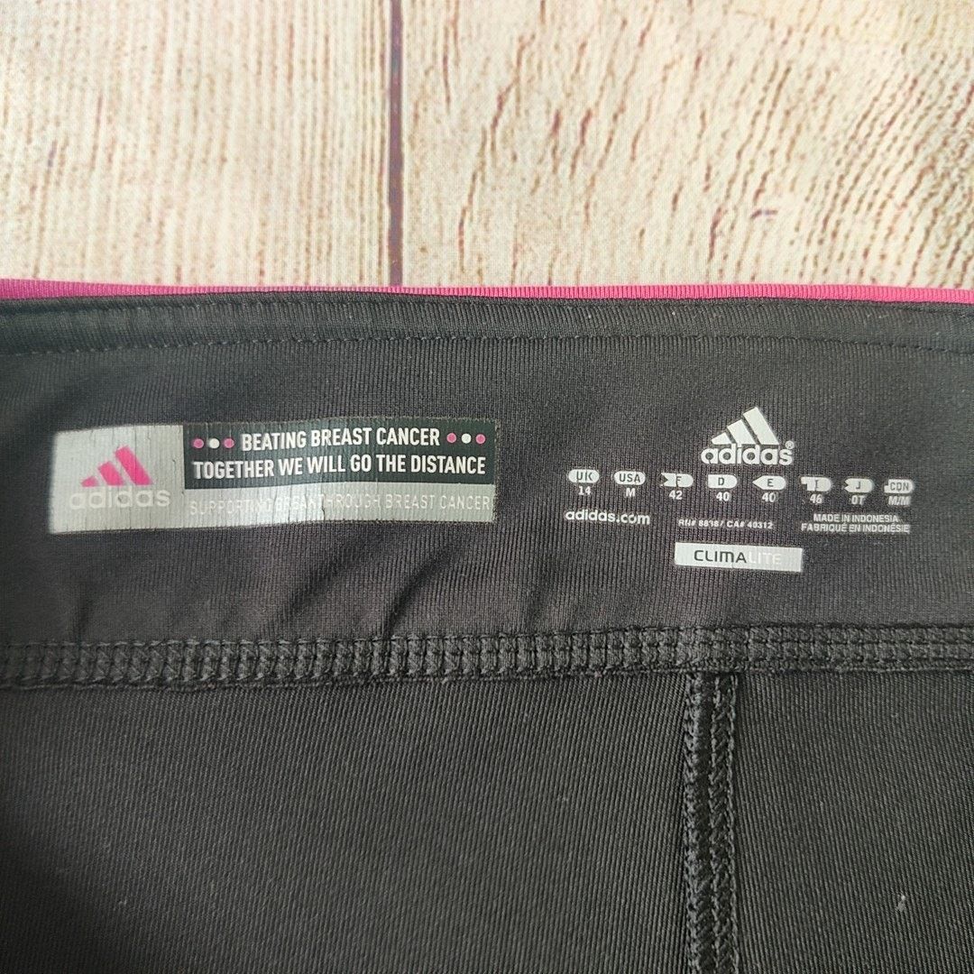 Adidas Climalite limited edition breast cancer awareness pants Size 30" / US 8 / IT 44 - 8 Thumbnail