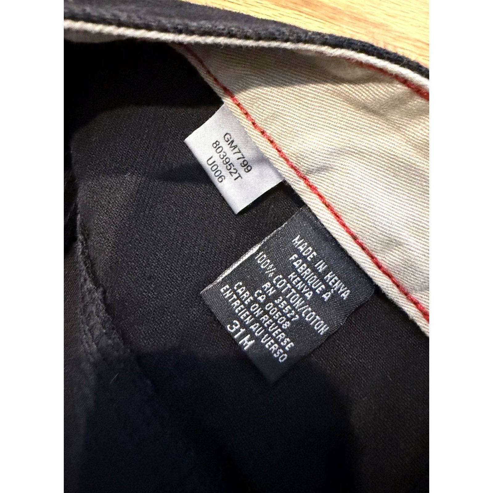 Denime VINTAGE Girbaud Jeans Men 31 30x30 Black Denim 5-Pocket Wide-Leg 90s Retro Baggy Classic Style Mens Size US 31 - 7 Thumbnail