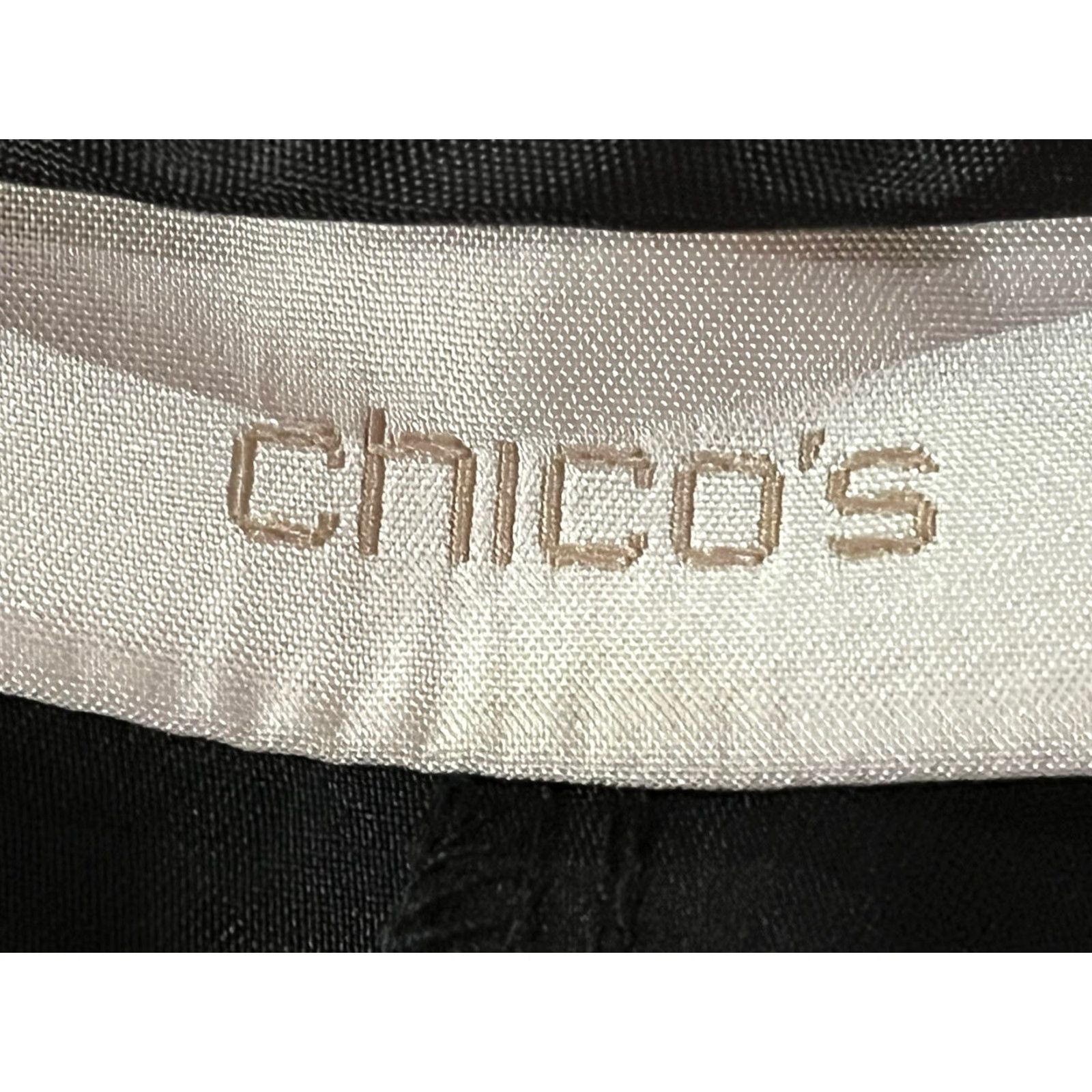 Vintage Chico's Tencel Blend Pants Women Regular Size 2 Black Casual Pull On Elastic Waist Pockets Size 26" / US 2 / IT 38 - 6 Thumbnail