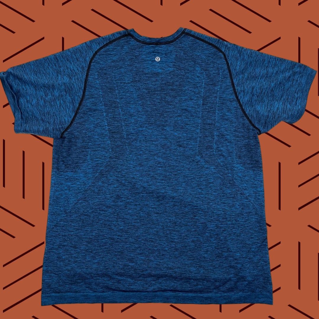 Lululemon Lululemon Metal Vent Tech Shirt Mens 2XL Heather Blue Black Active Training Shirt Size US XXL / EU 58 / 5 - 1 Thumbnail