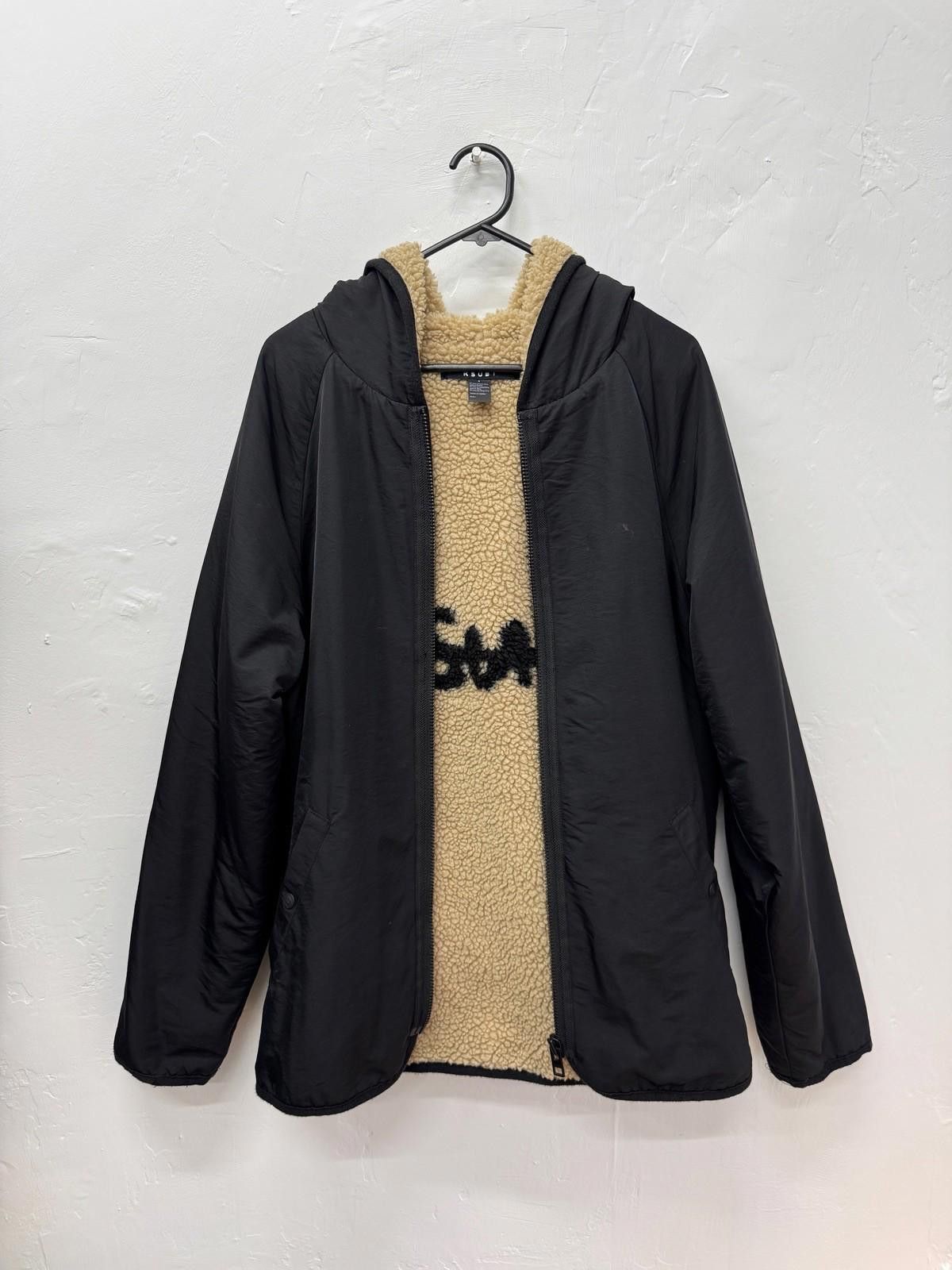 Ksubi ksubi mens jacket black tan fleece graffiti hooded small s Size US S / EU 44-46 / 1 - 1 Thumbnail
