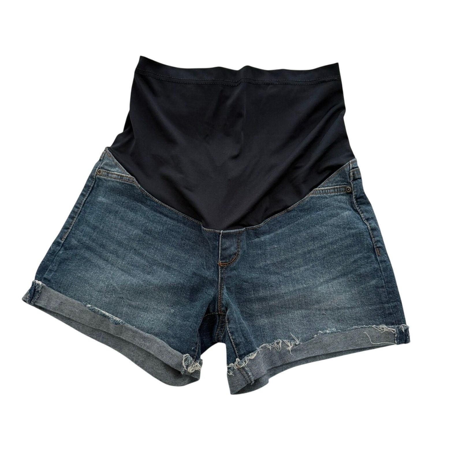 Other Sofia Jeans Maternity Denim Shorts - Size 4 Cuffed Hem Size 27" / US 4 / IT 40 - 1 Thumbnail
