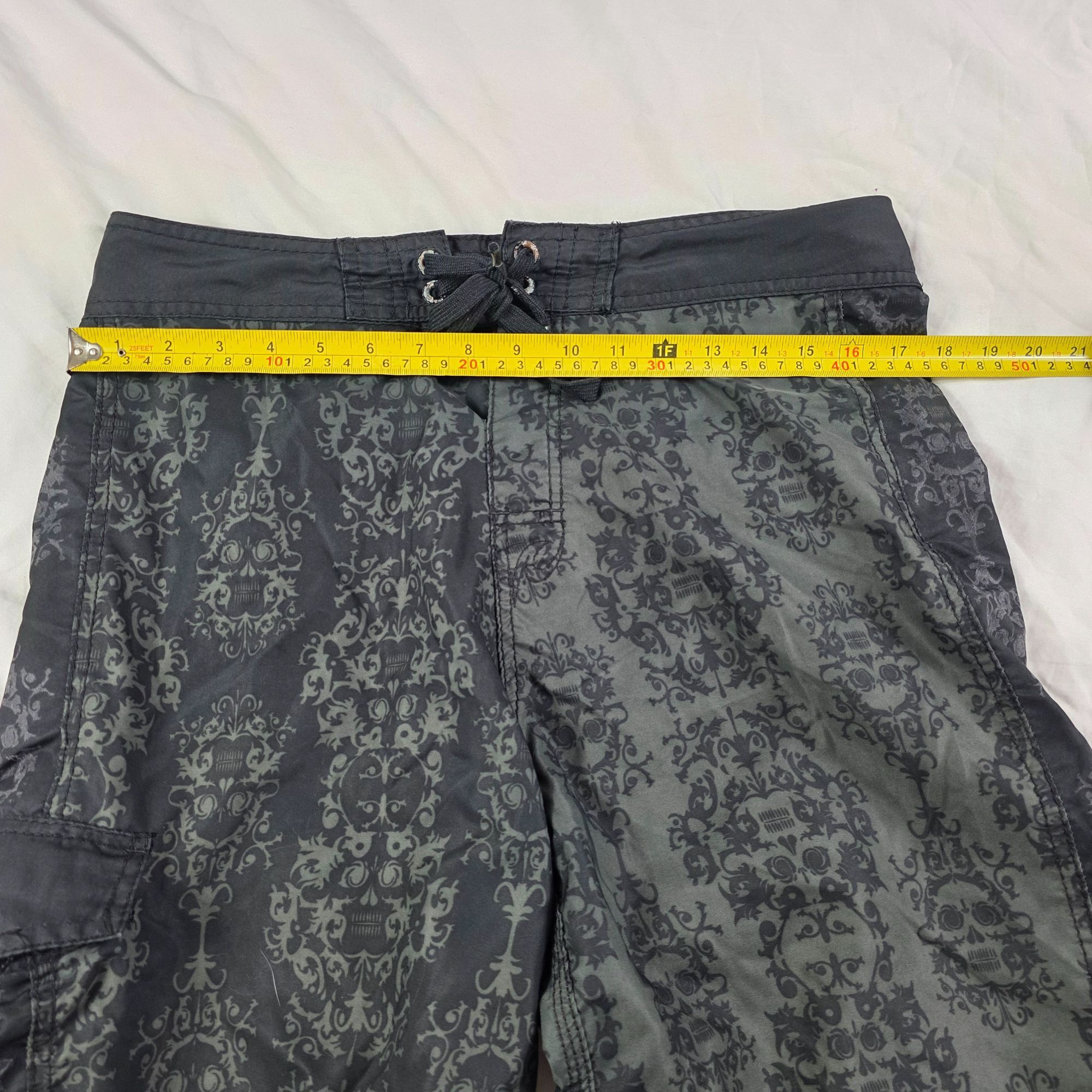 Rip Curl Rip Curl Mens Size 32 Black Gray Skull Swim Board Shorts Pol Size US 32 / EU 48 - 7 Thumbnail