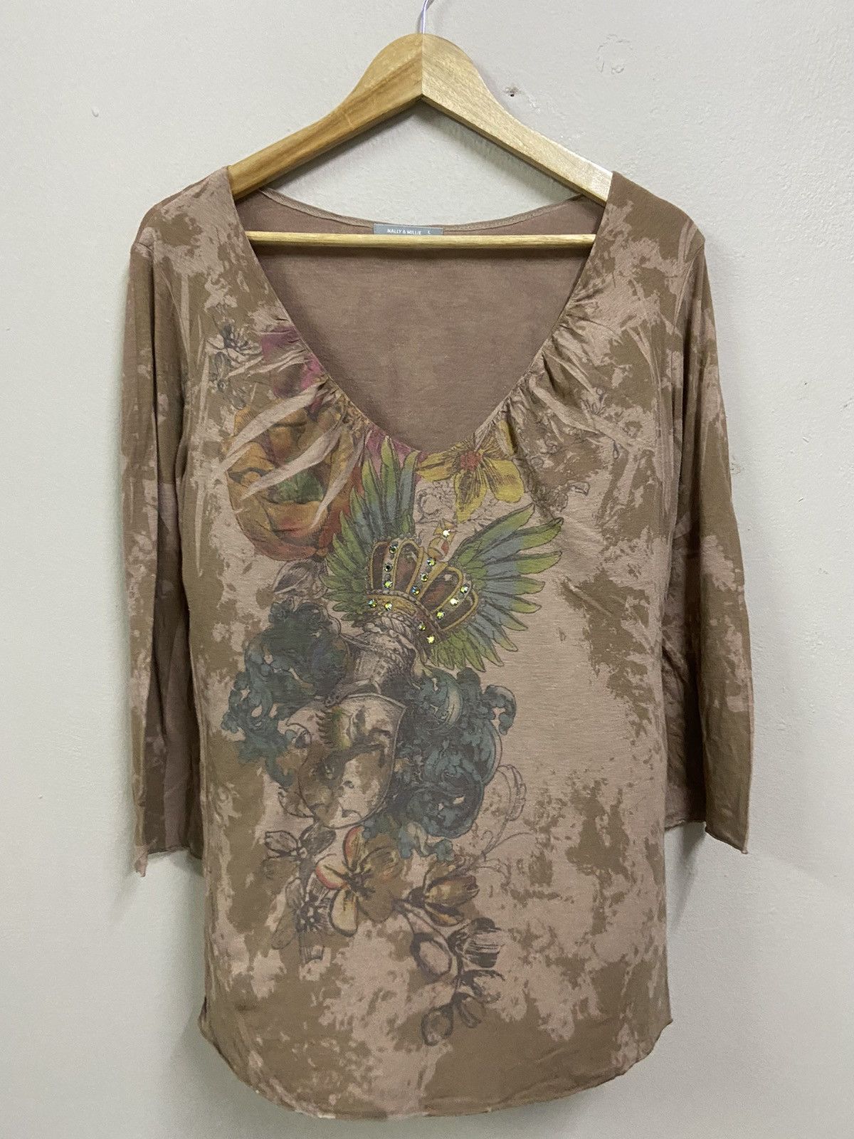 Vintage Nally & Millie affliction Tee Designs Size L / US 10 / IT 46 - 1 Thumbnail