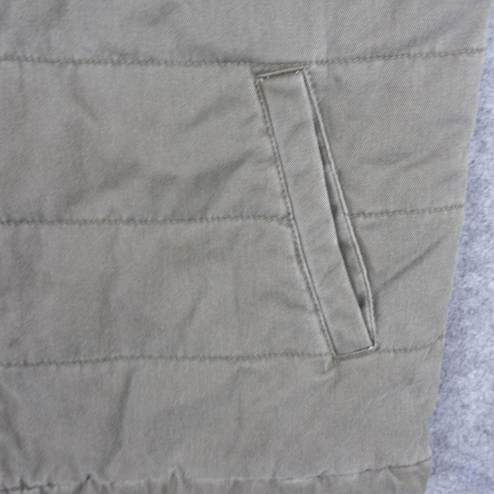 Union LA Union SEA WA Vest Mens Medium Green Quilted Snap Front Insulated Lined Canvas Size US M / EU 48-50 / 2 - 4 Thumbnail