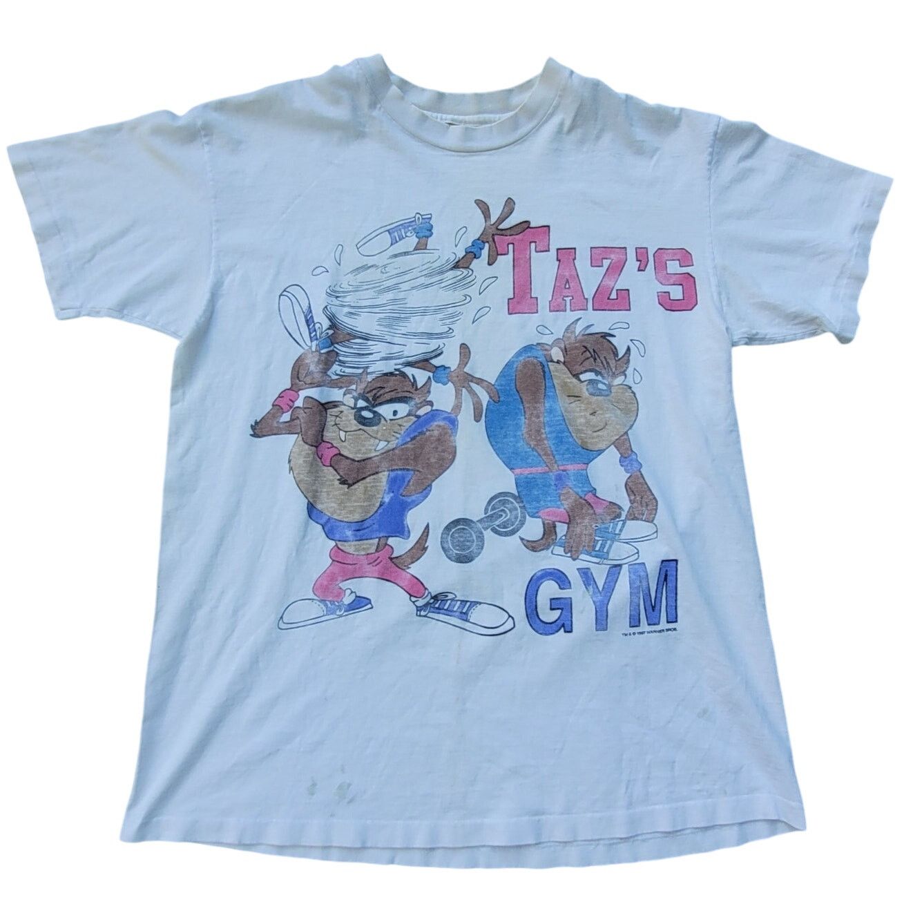Vintage × Warner Bros Vintage Single Stitch Taz Gym Looney Tunes 