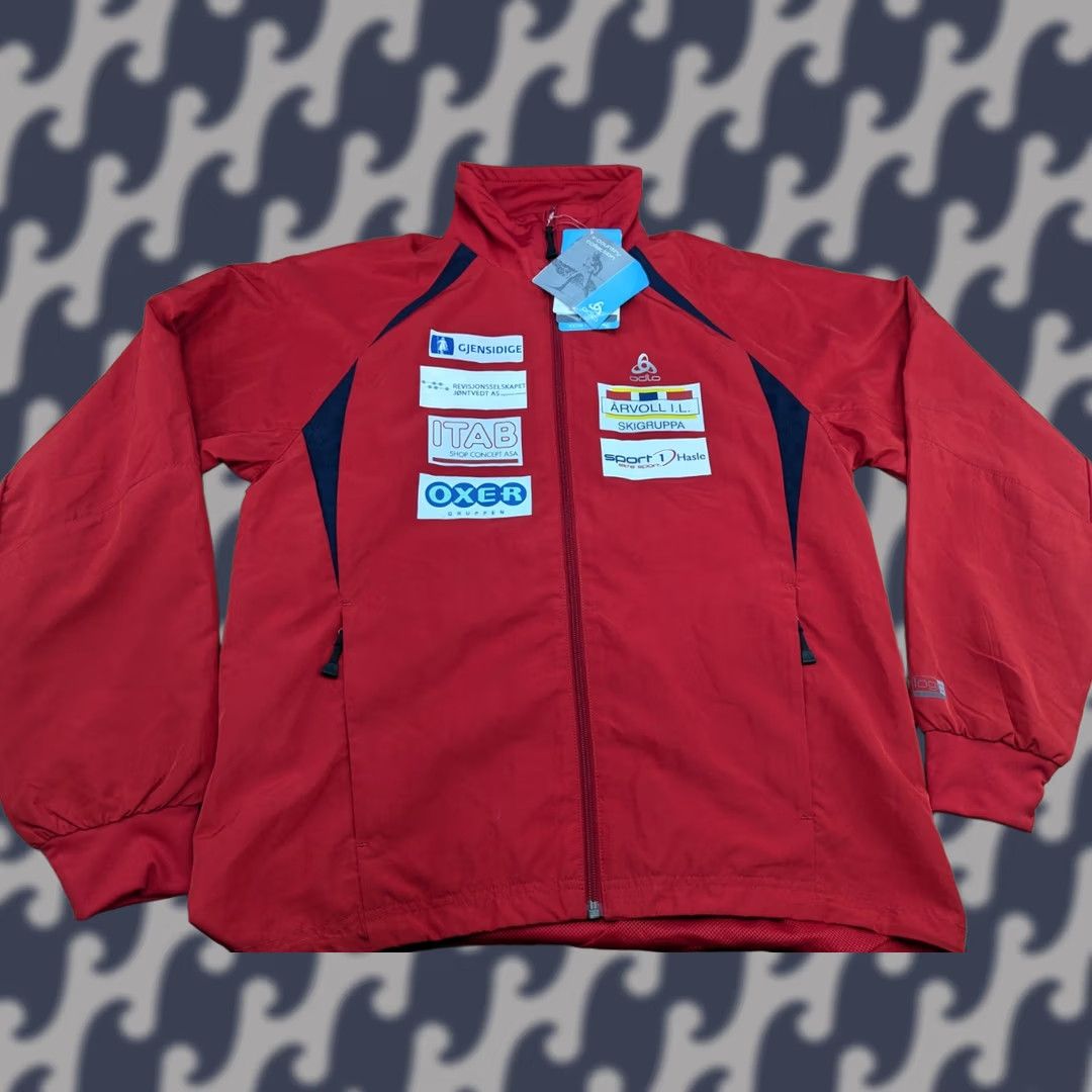 Odlo ODLO Mens Ski Jacket Size M Cross Country Red Sport Full Zip Size US M / EU 48-50 / 2 - 1 Thumbnail